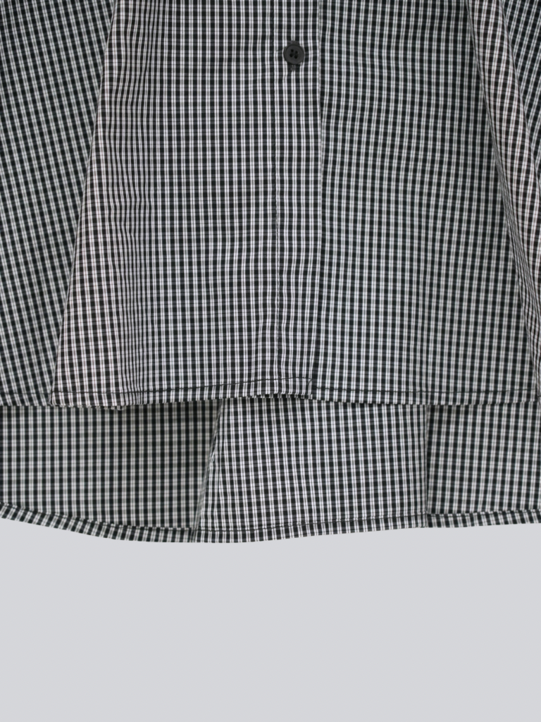 striped big sleeve shirt