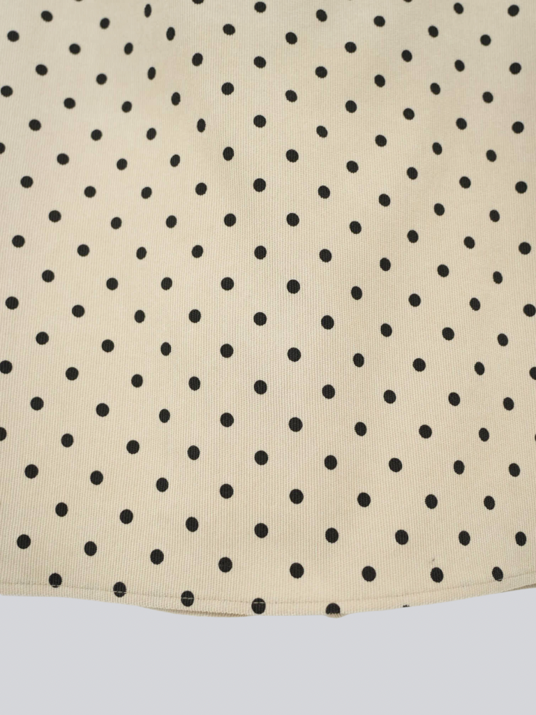 polka dot midi skirt