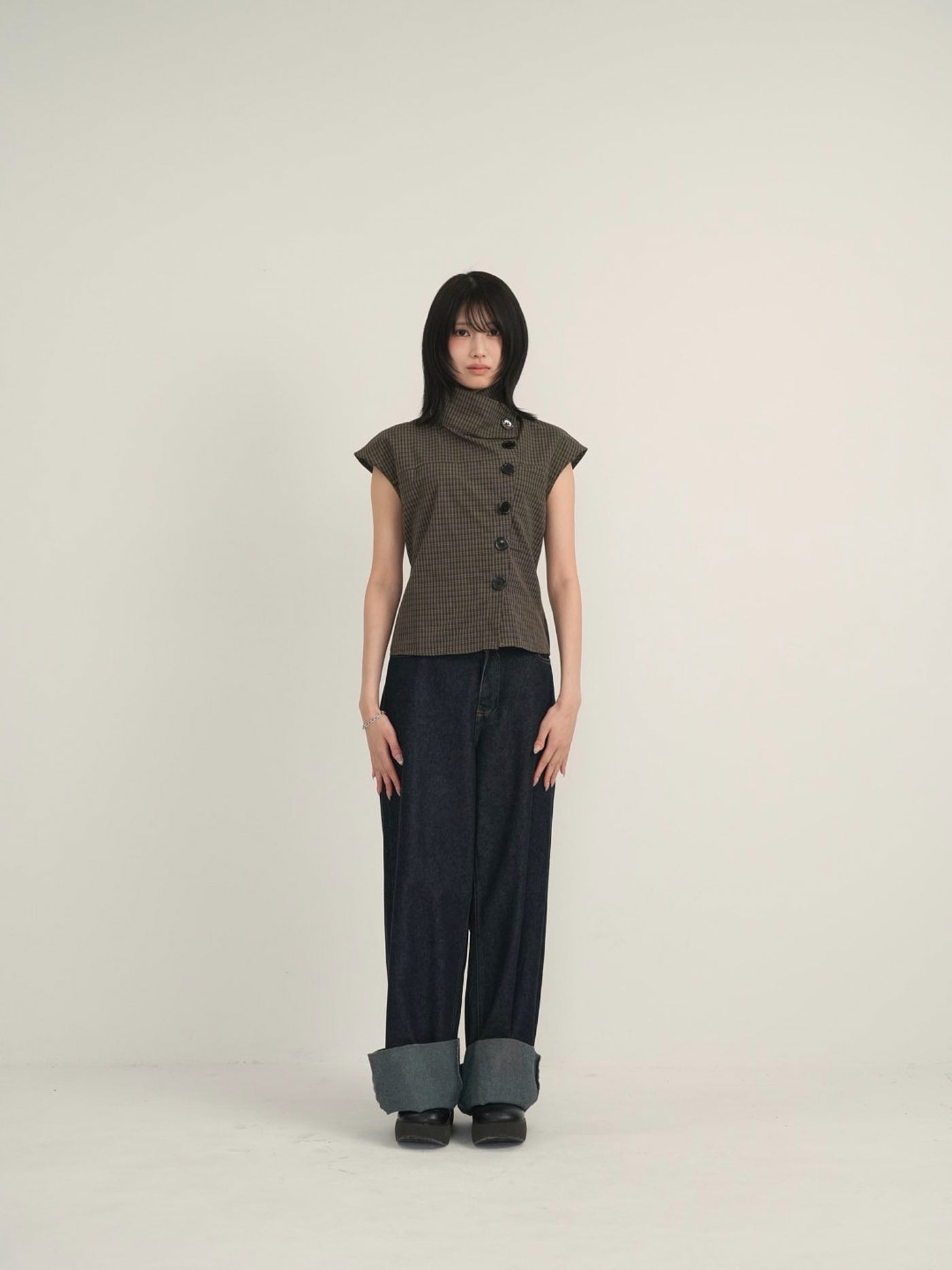 check button short sleeve
