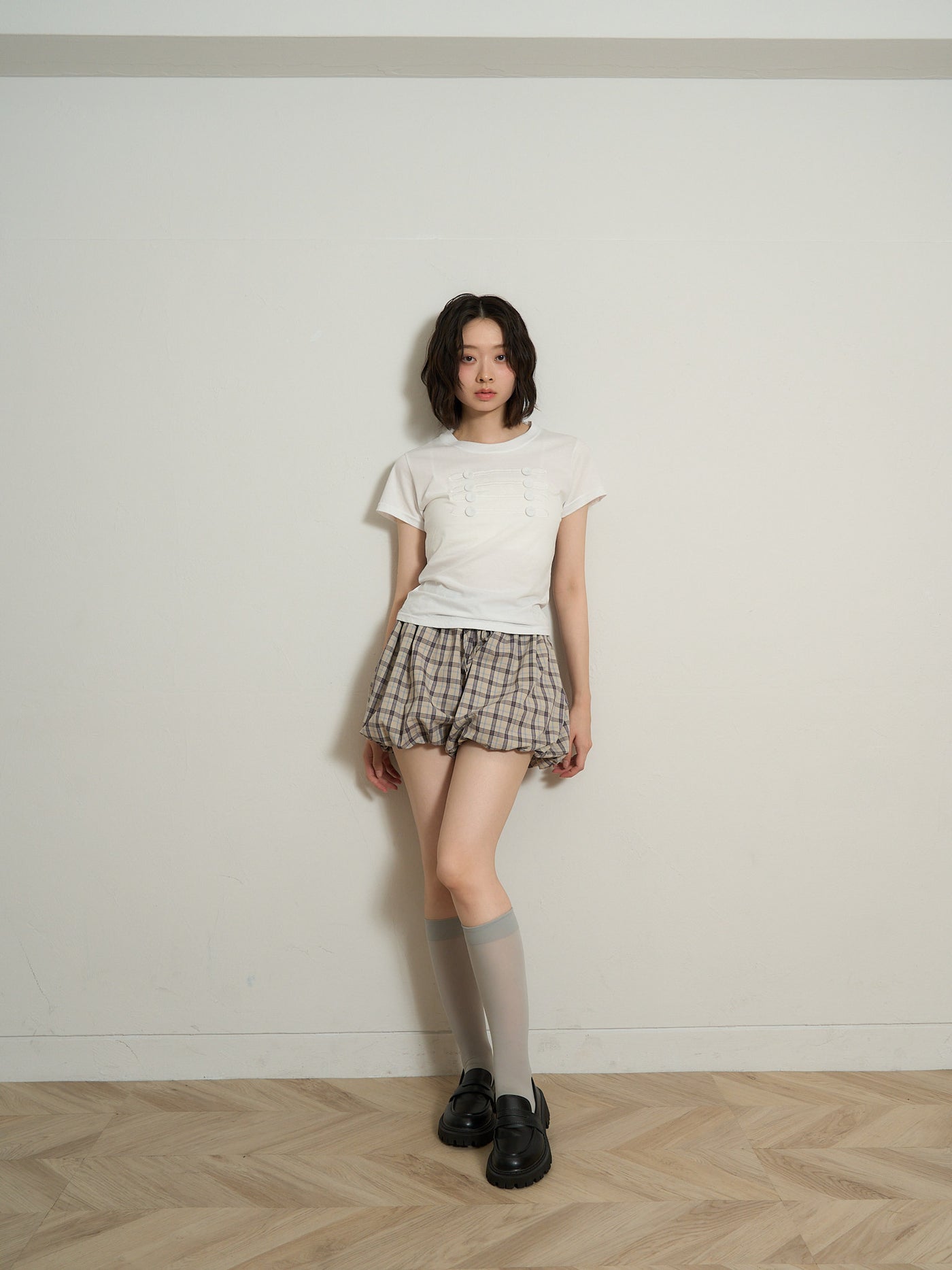 check shirt set