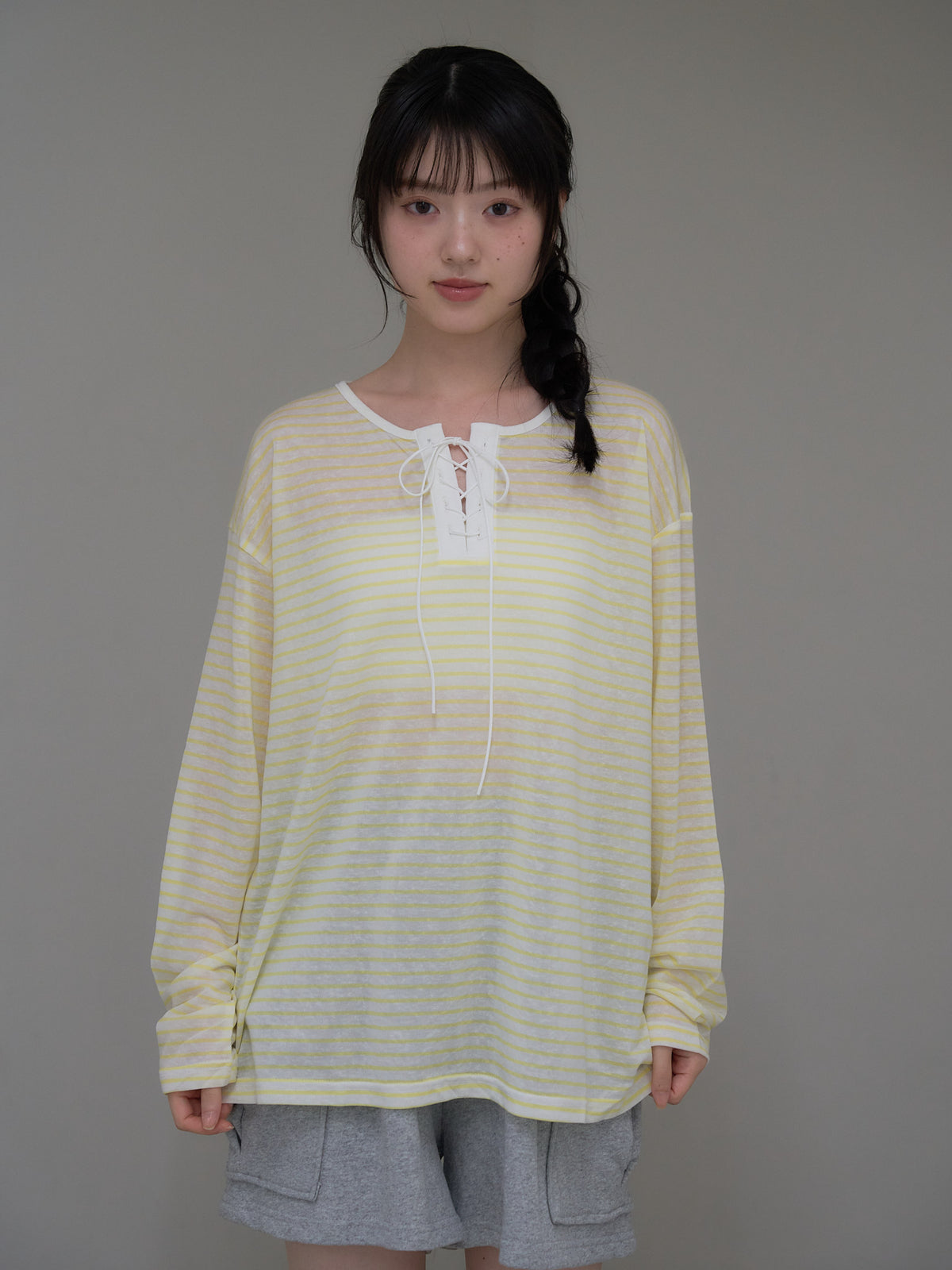 french border long sleeve knit