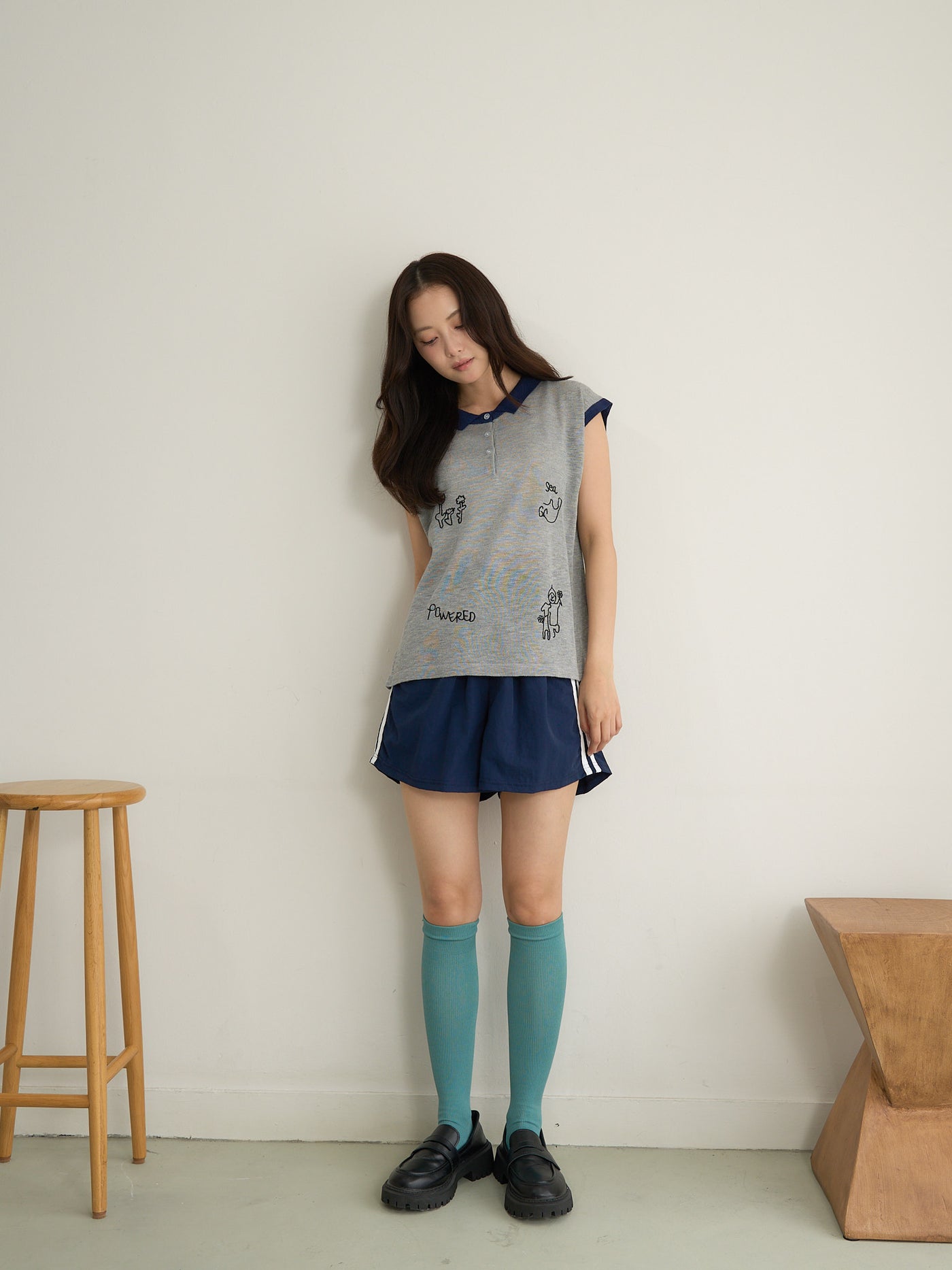 line short pants