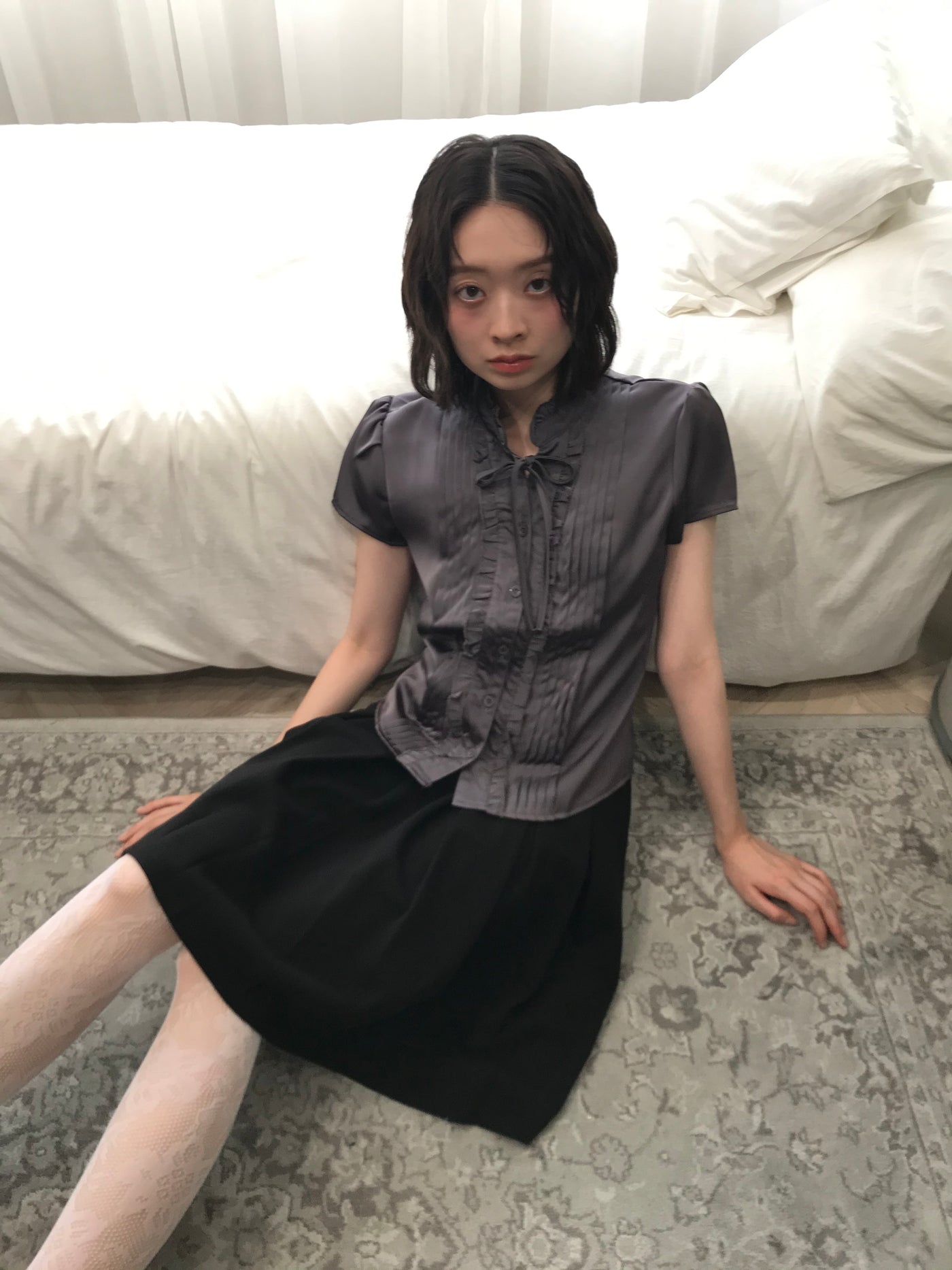 vintage frill blouse