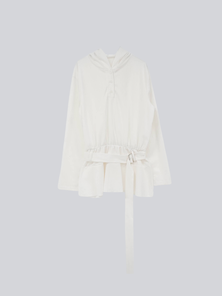 rib knit hoodie