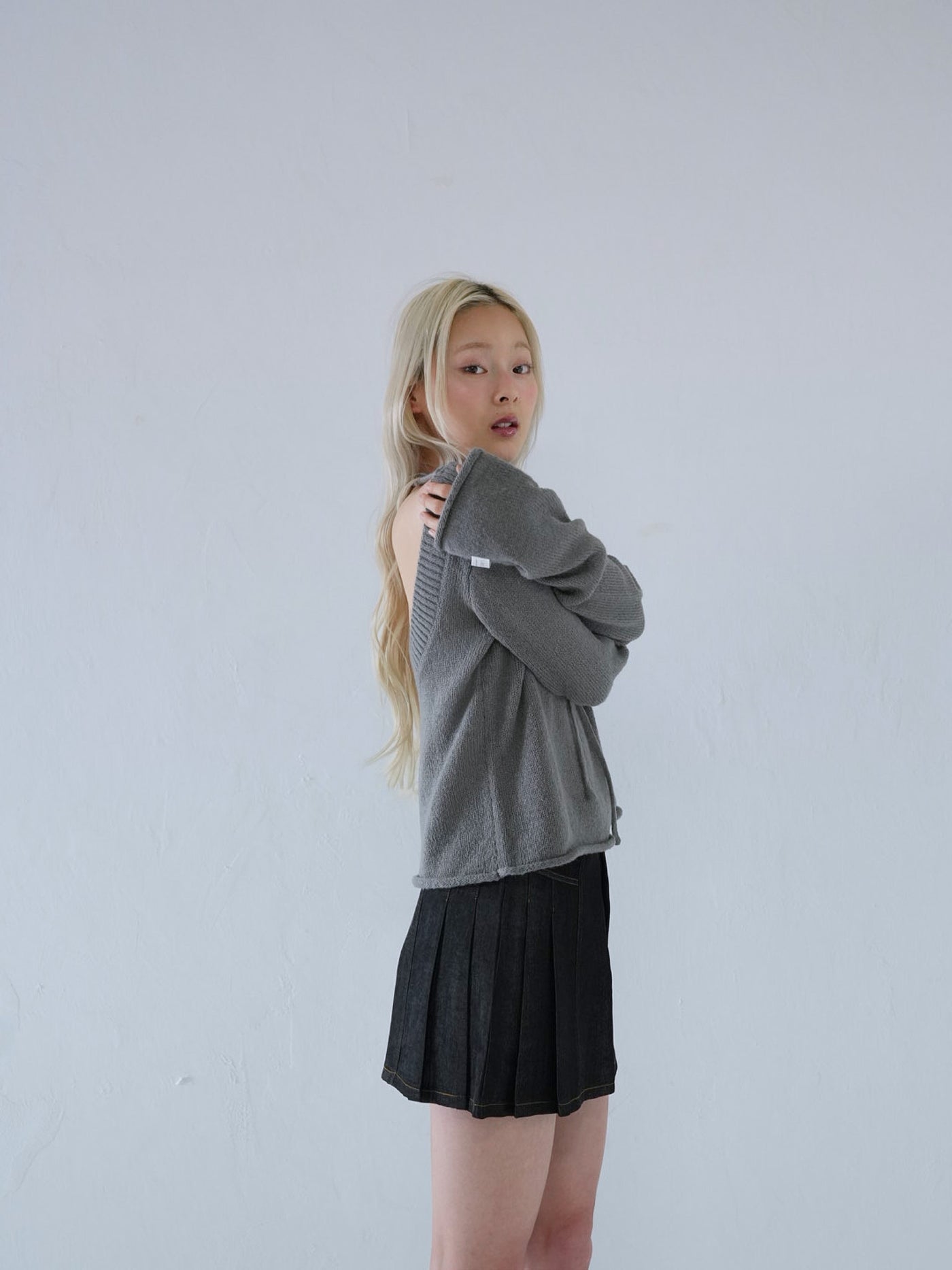 tie ribbon knit