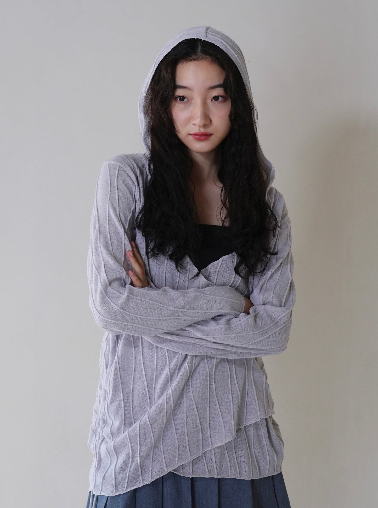 cachecoeur hood knit
