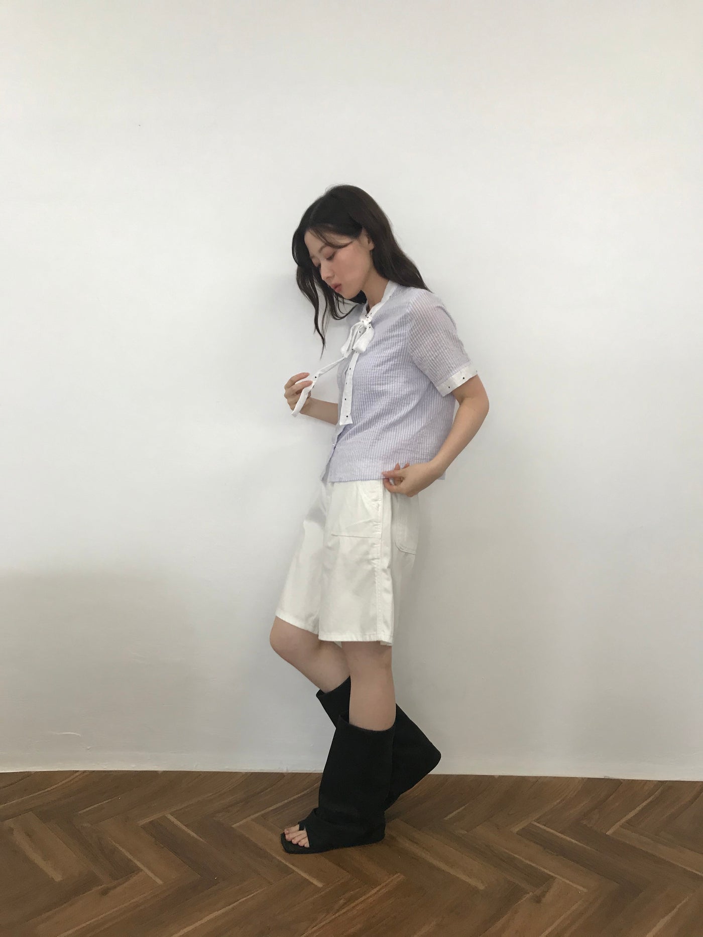 stripe dot shirt