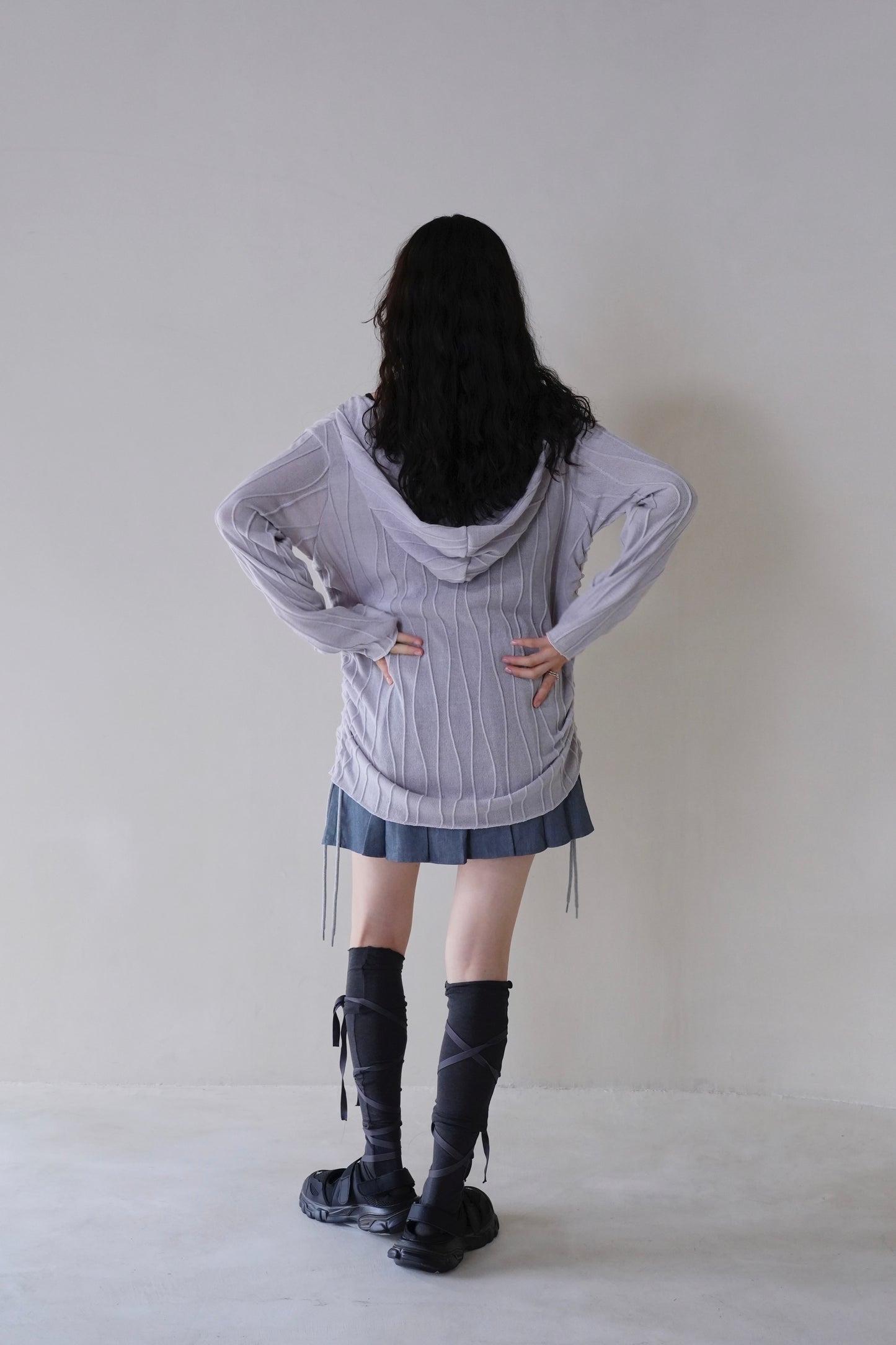 cachecoeur hood knit