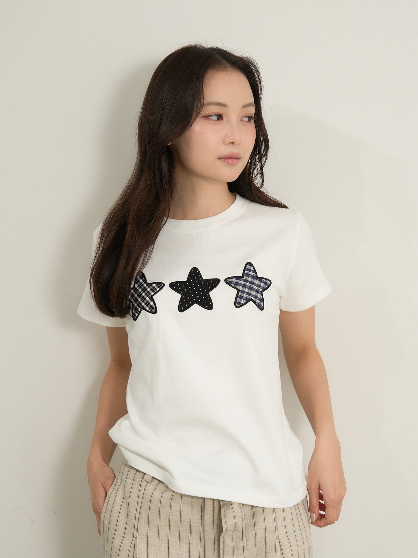 star patch tee