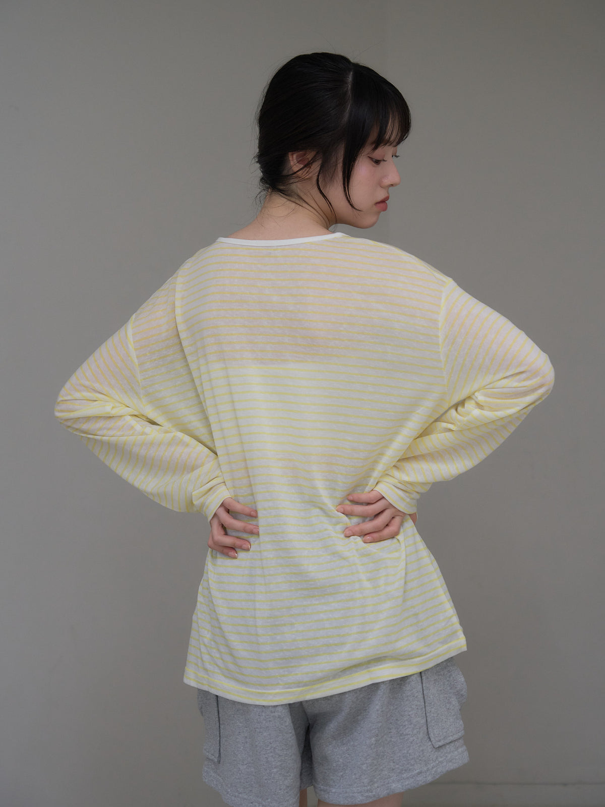 french border long sleeve knit
