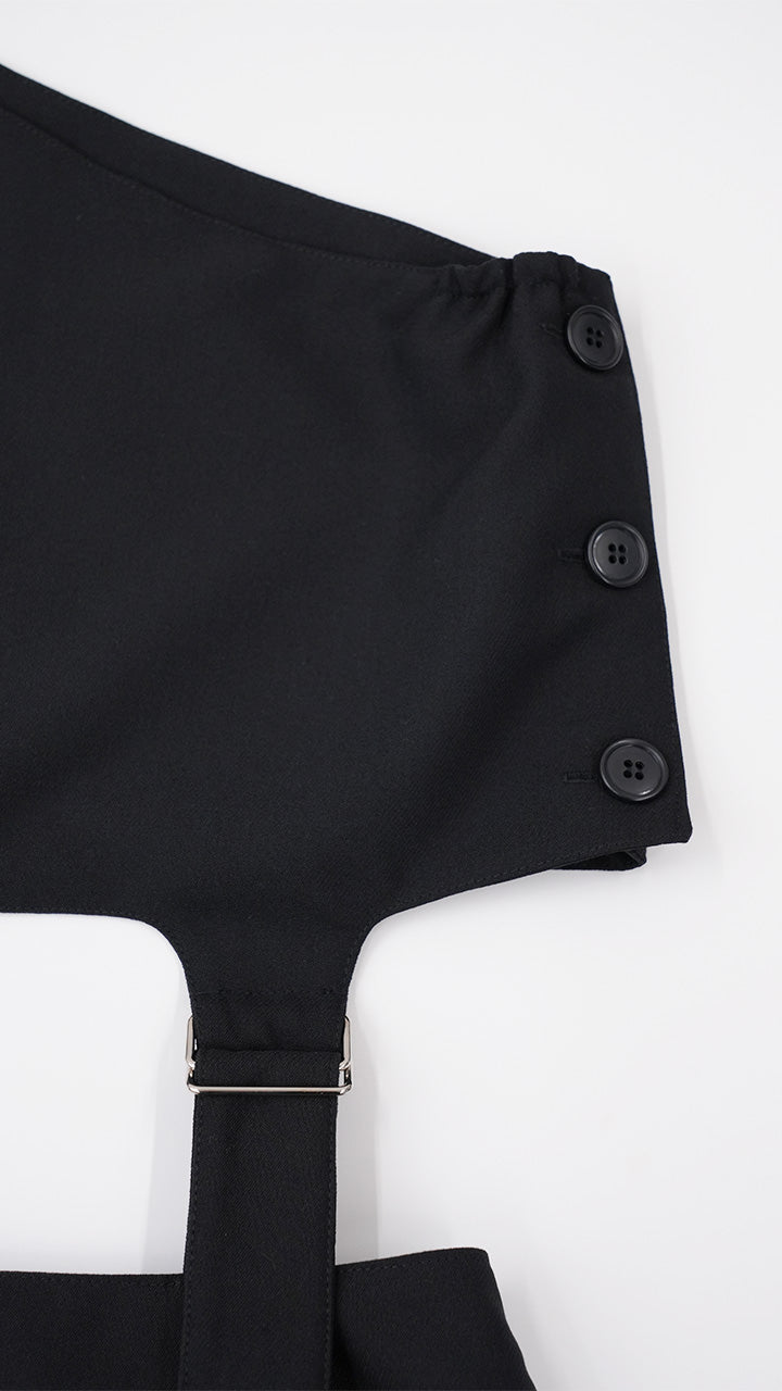 2way one shoulder combinaison