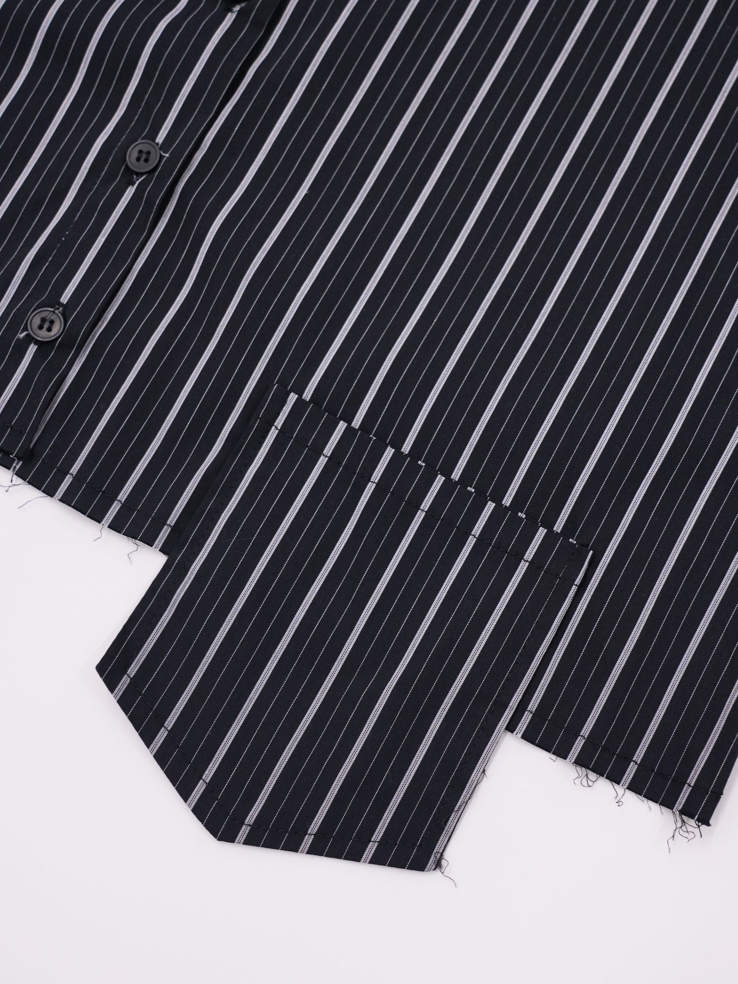 cropped stripe shirt
