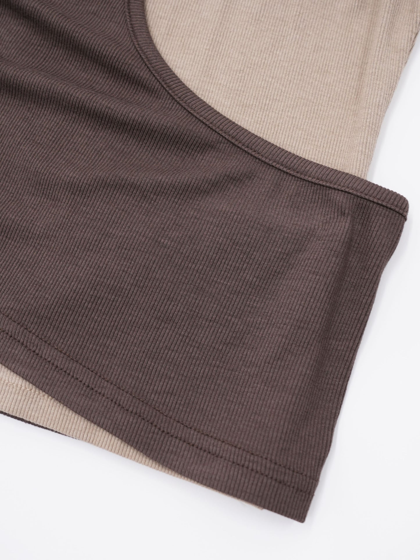 one shoulder layered tops