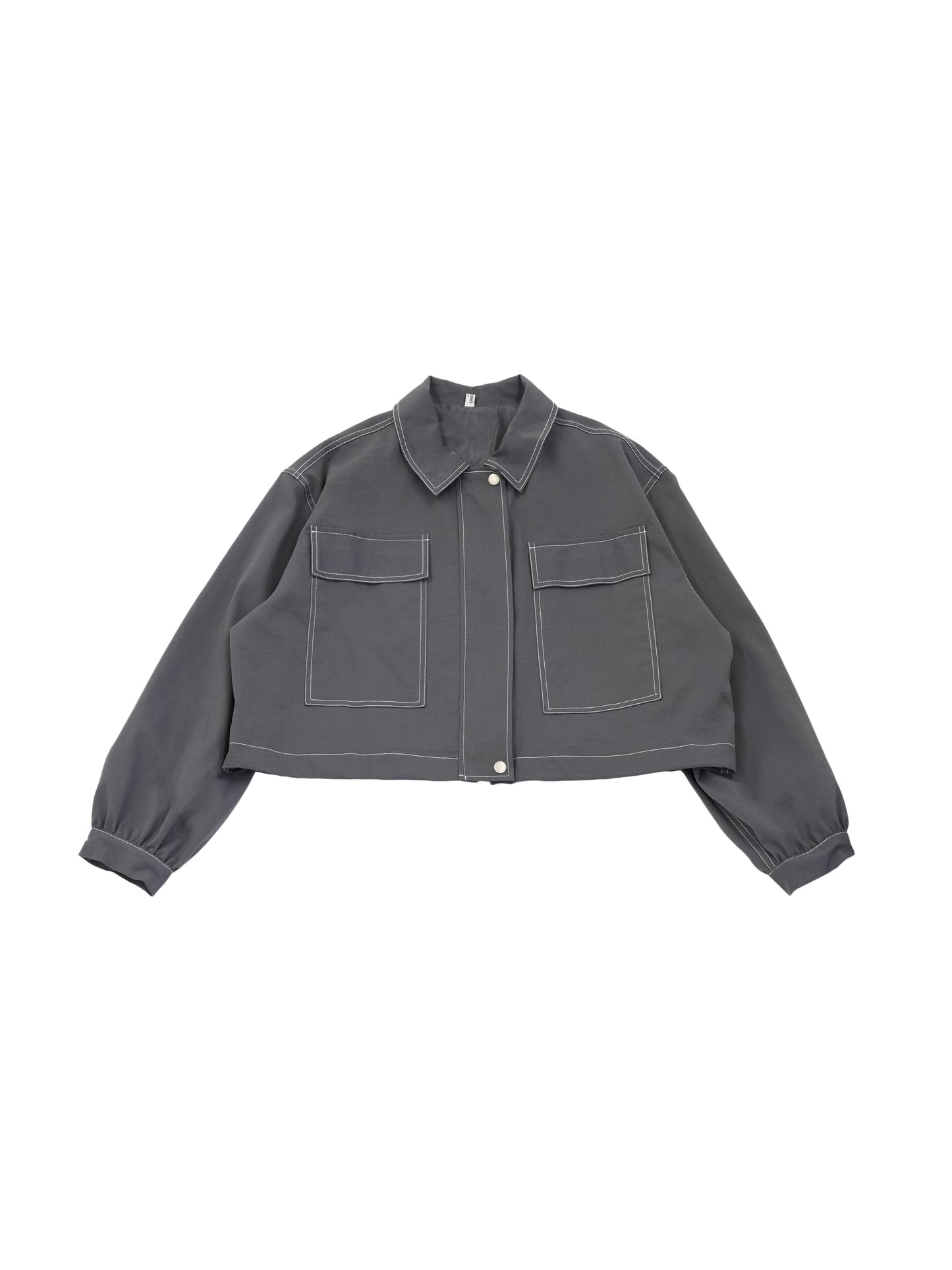flap pocket stitch jacket