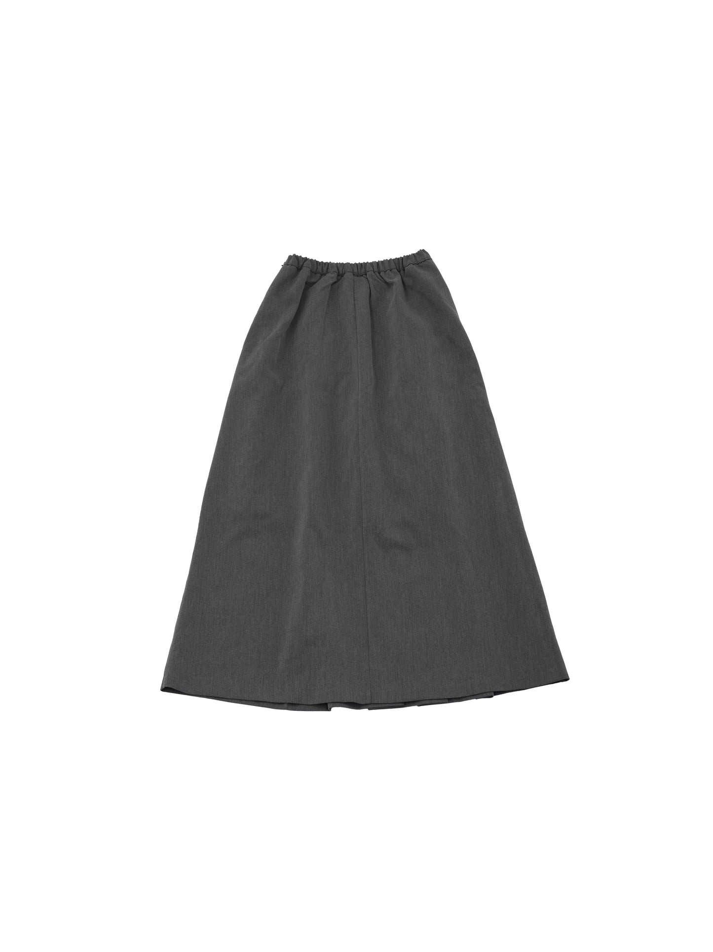 tuck pleats long skirt