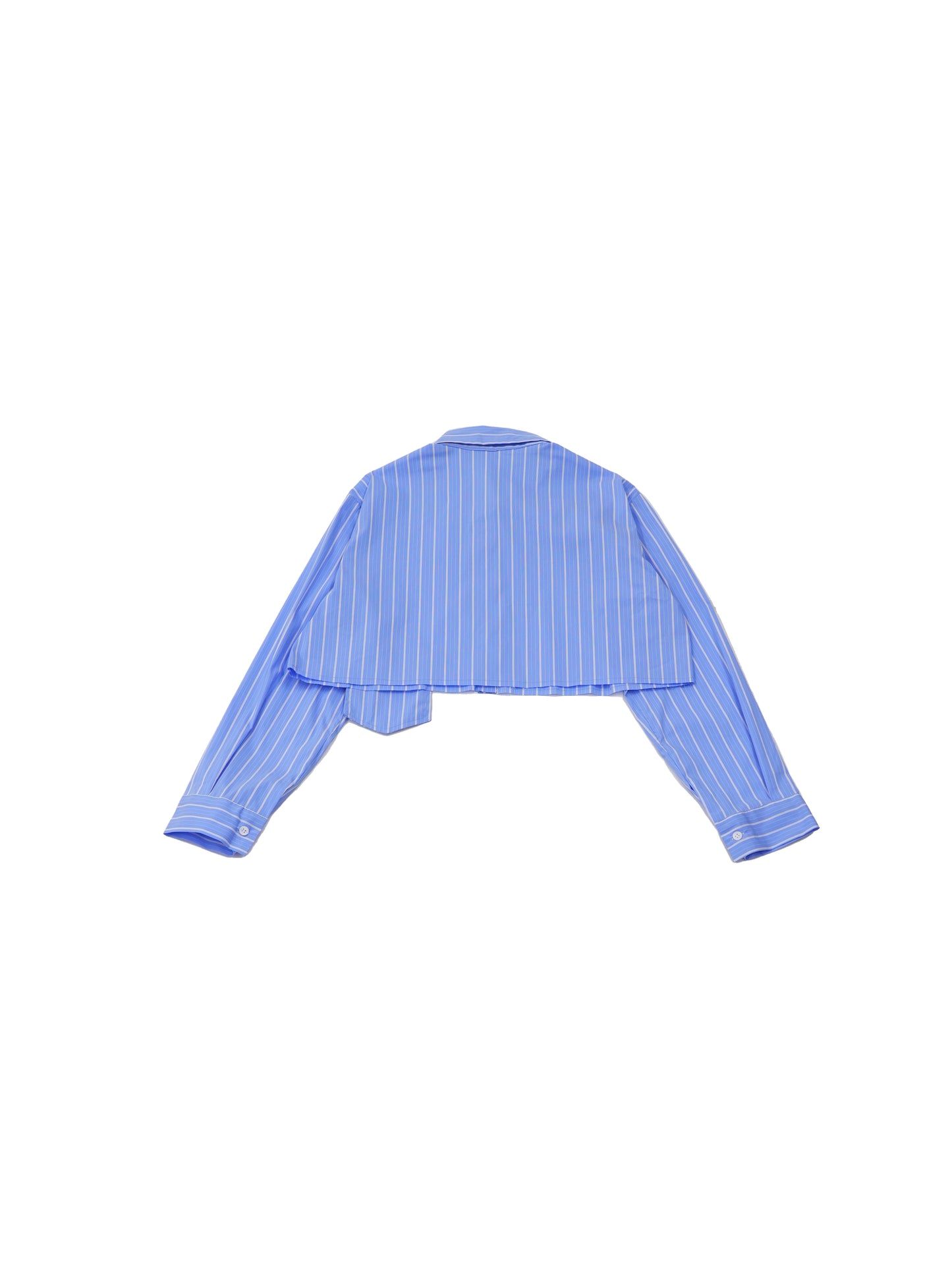 cropped stripe shirt