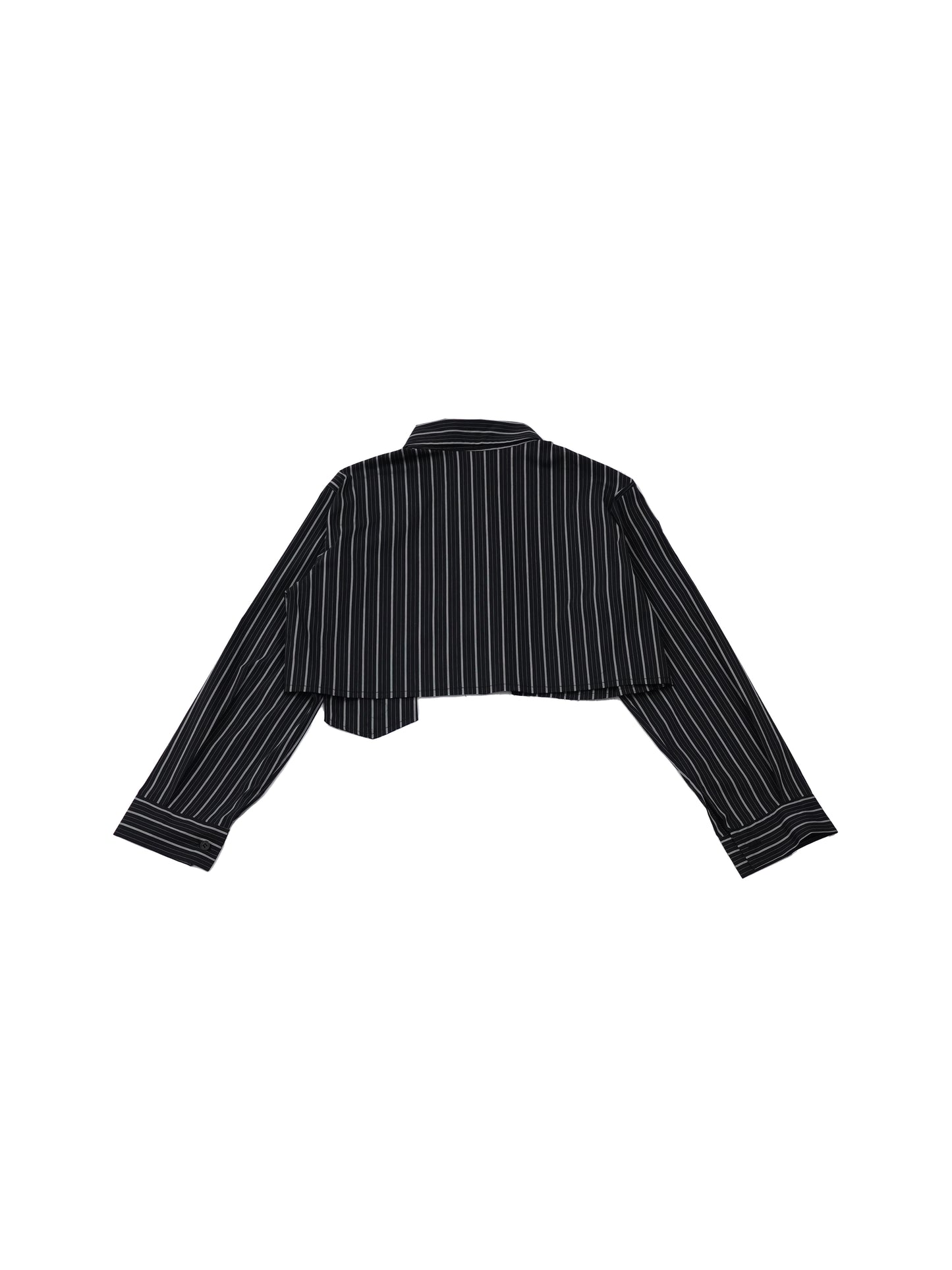 cropped stripe shirt