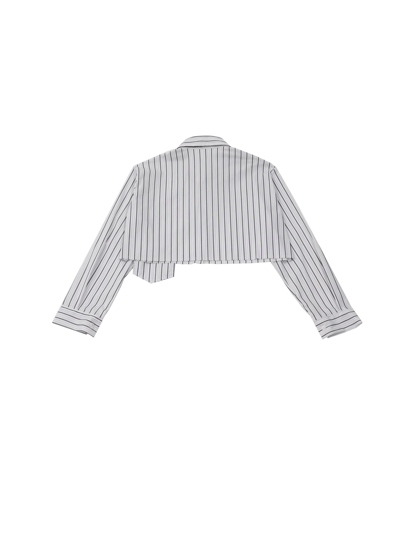 cropped stripe shirt