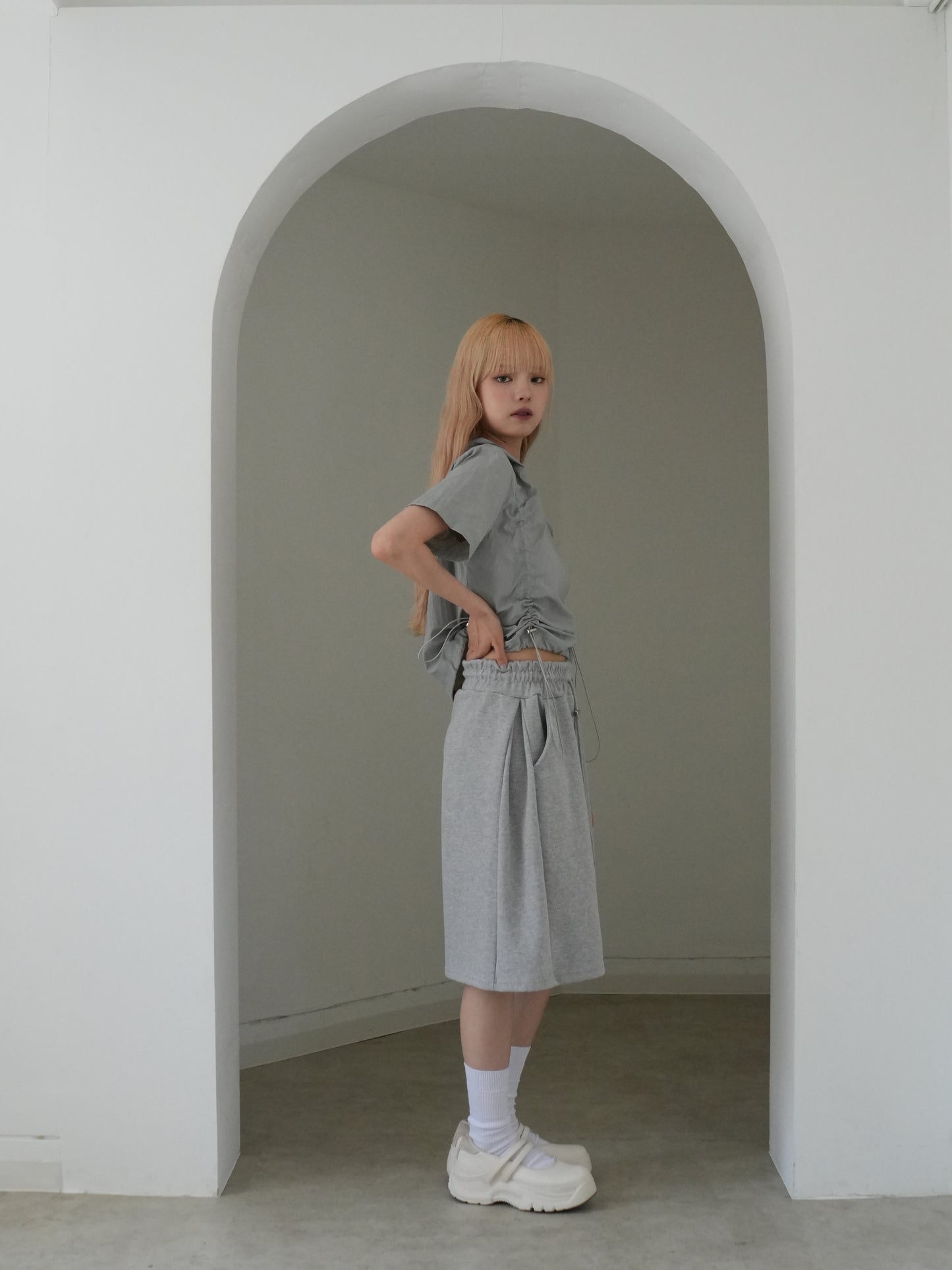 スウェット バミューダパンツ 大人カジュアル レディース Uenui