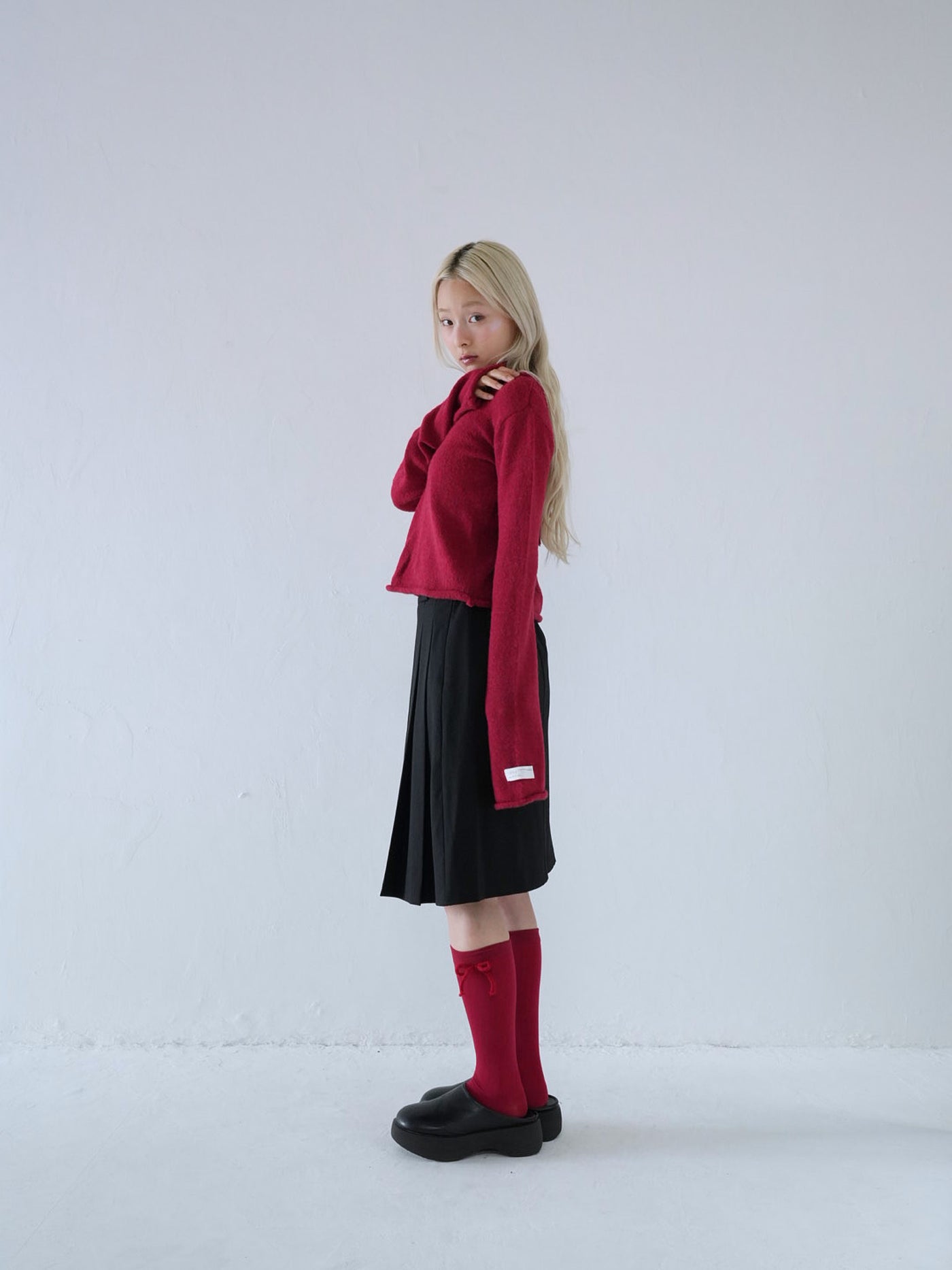 tie ribbon knit