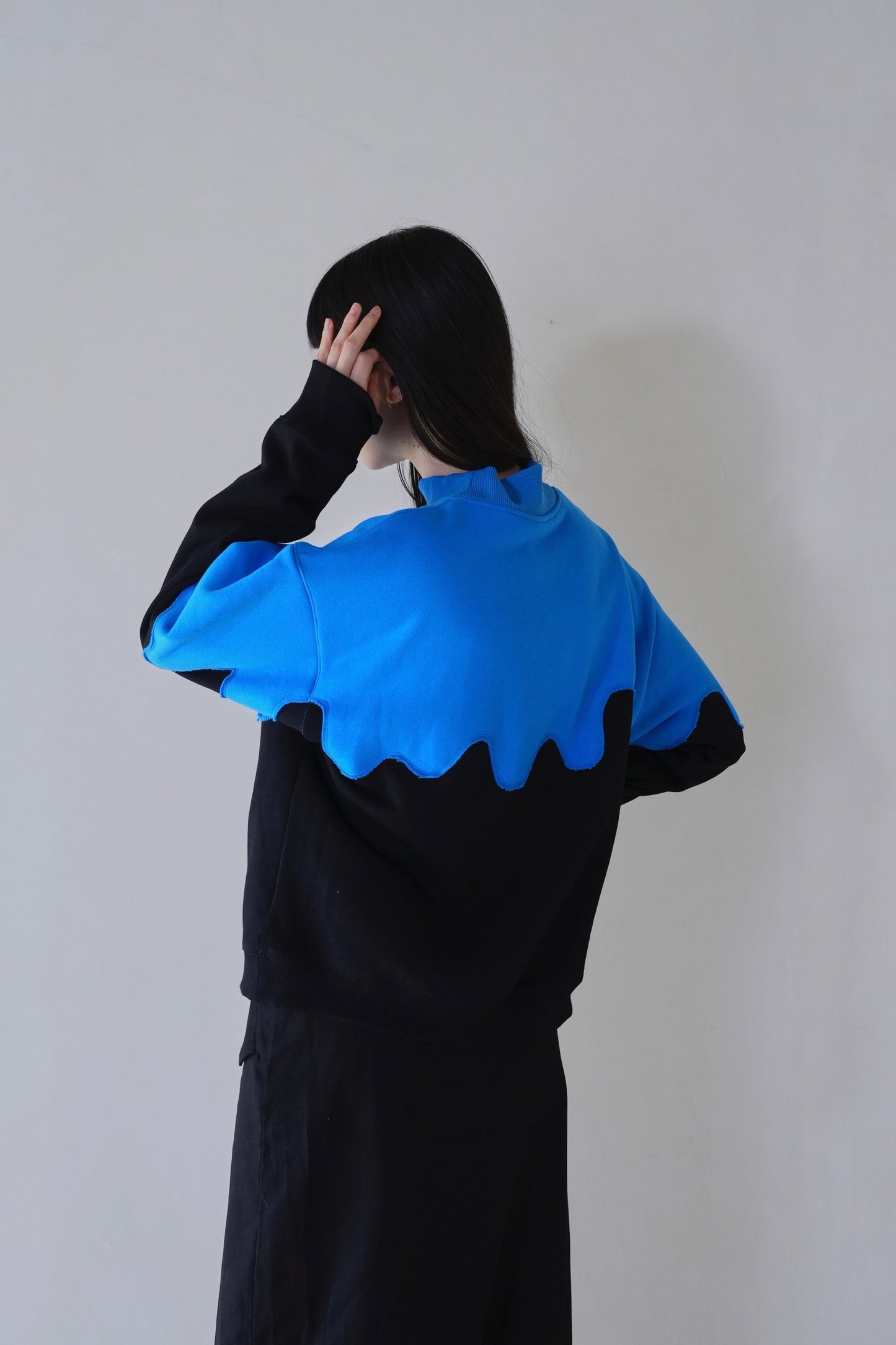 wave bicolor sweat