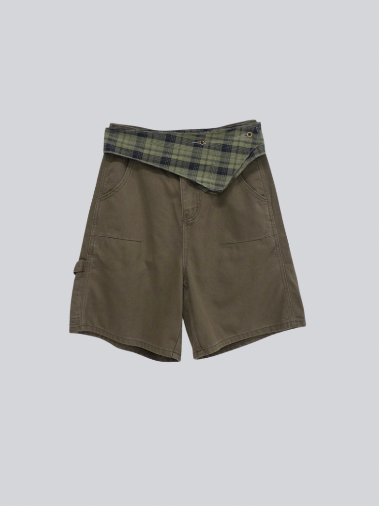 waist check cargo half pants