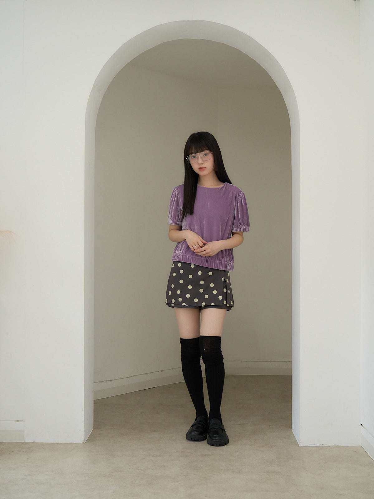 dot print culotte