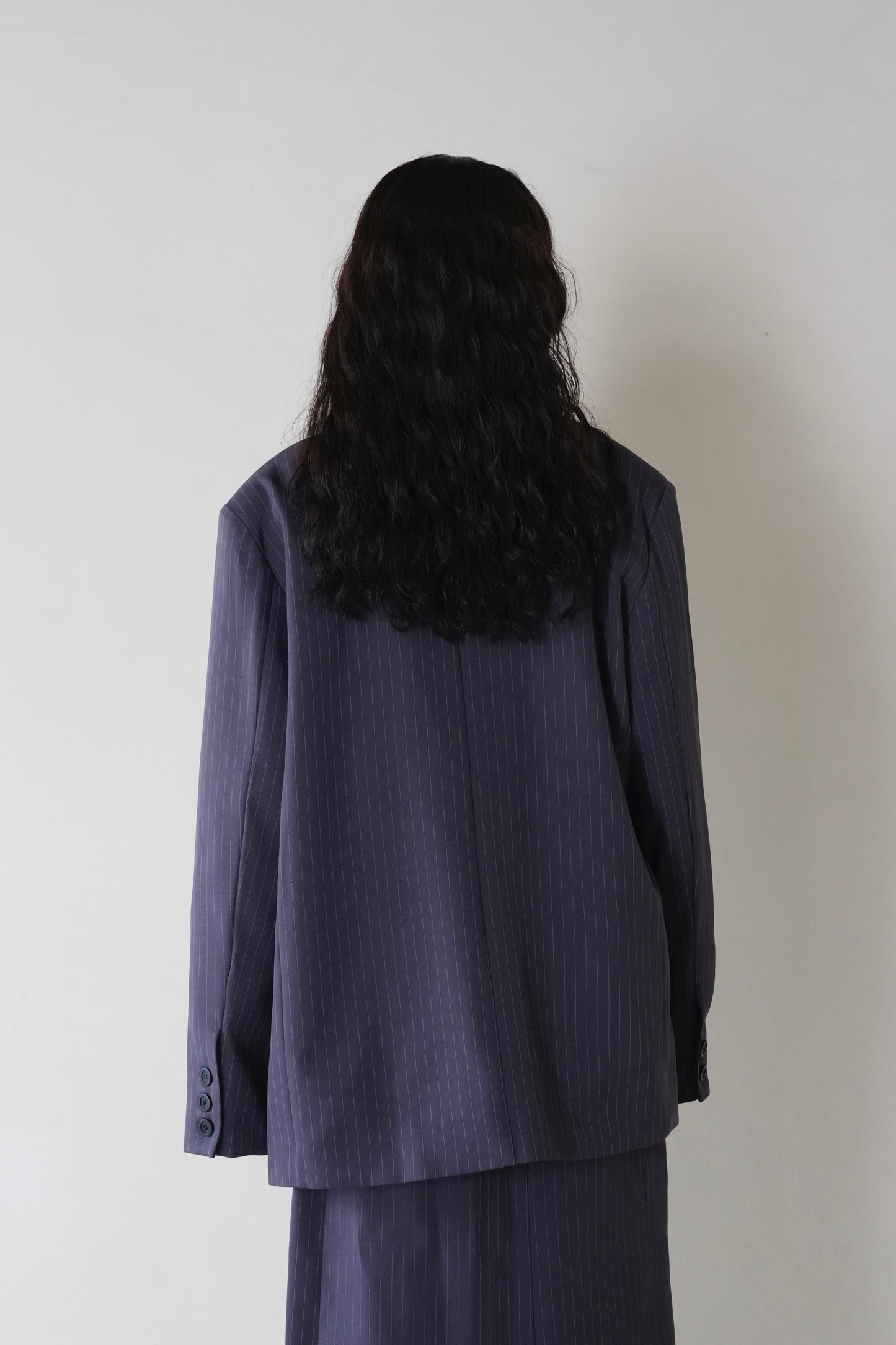 over size stripe jacket