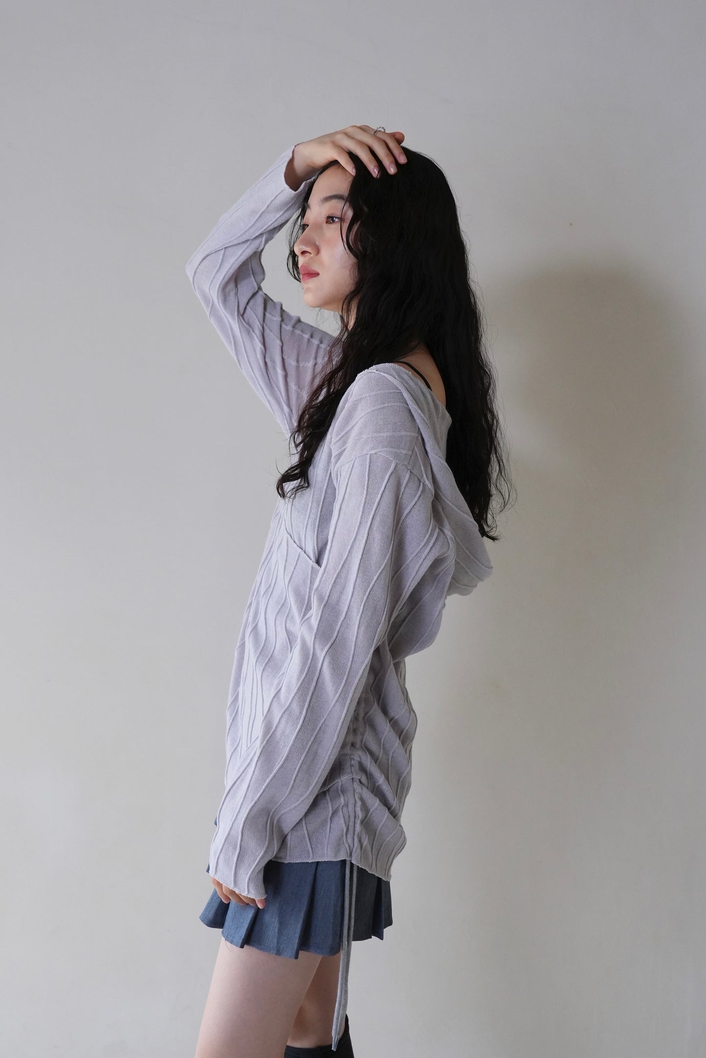 cachecoeur hood knit