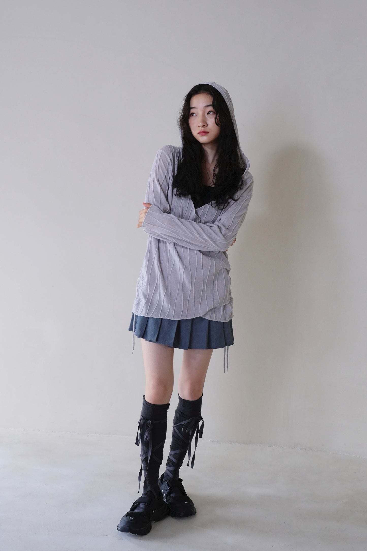 cachecoeur hood knit
