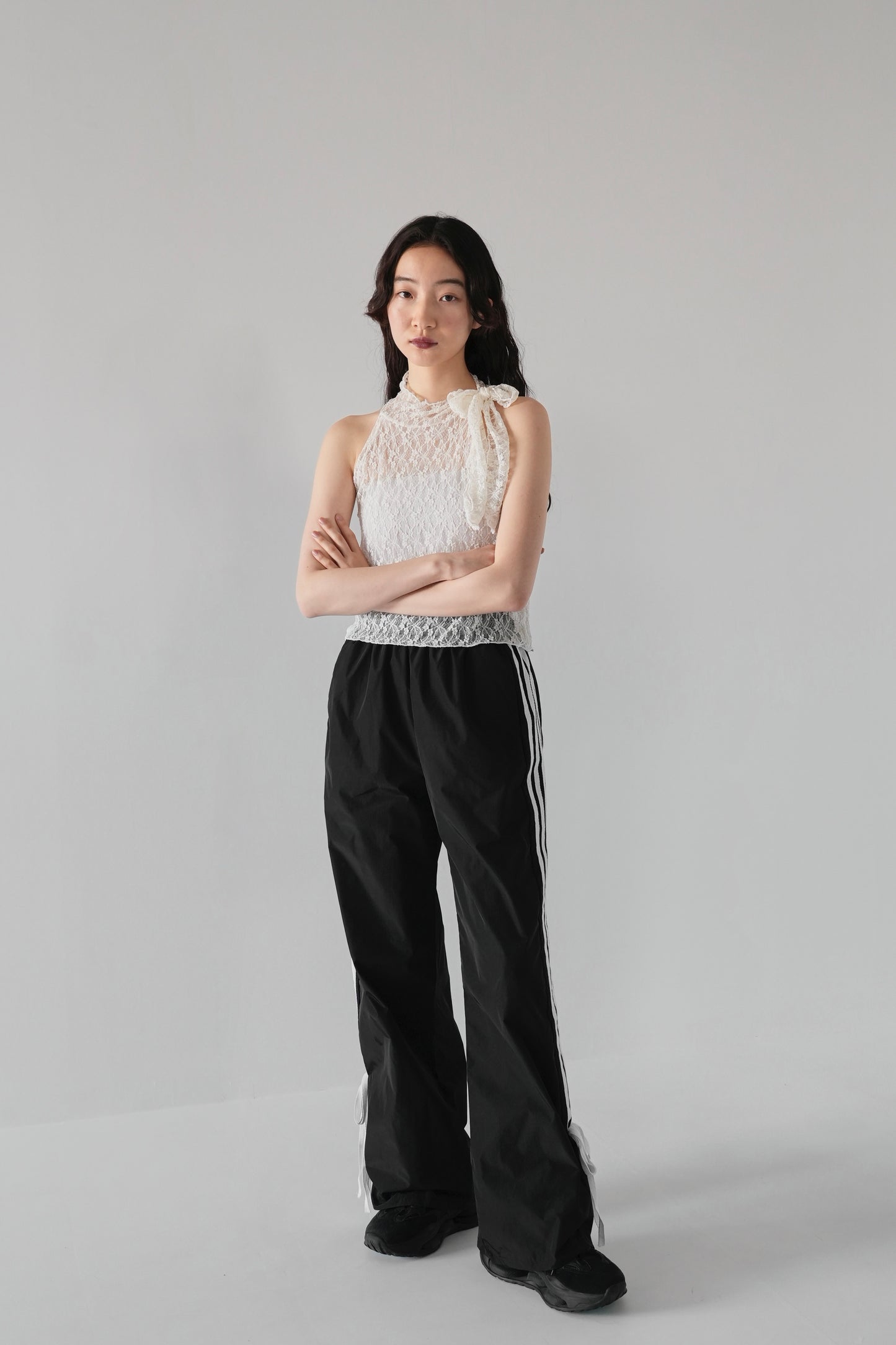 ribbon track pants