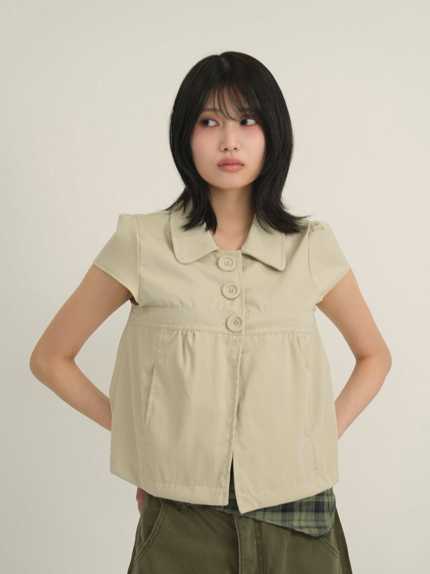 button blouse top