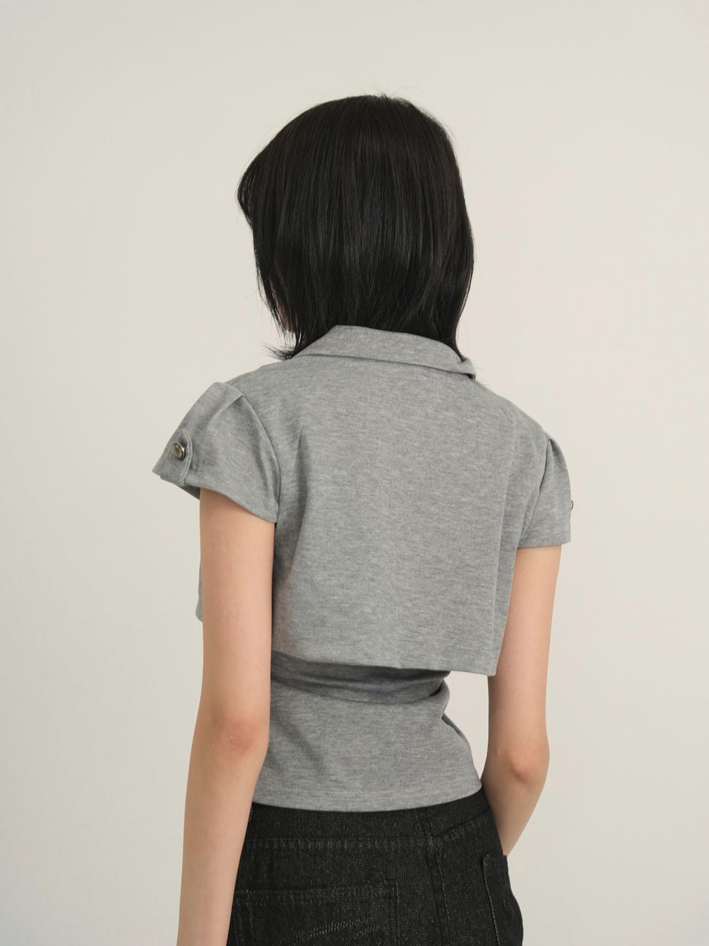 double button short jacket