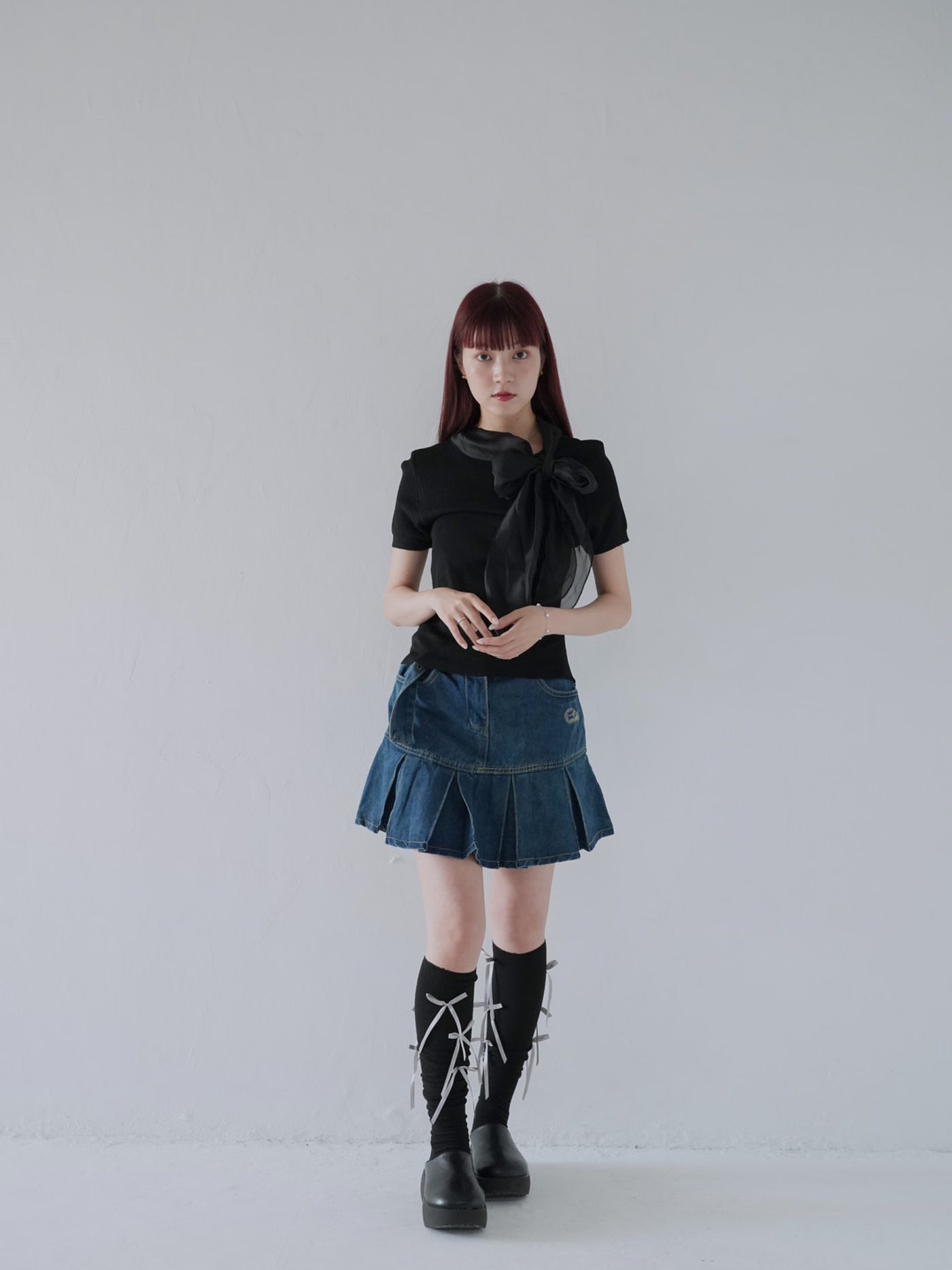 volume ribbon tops
