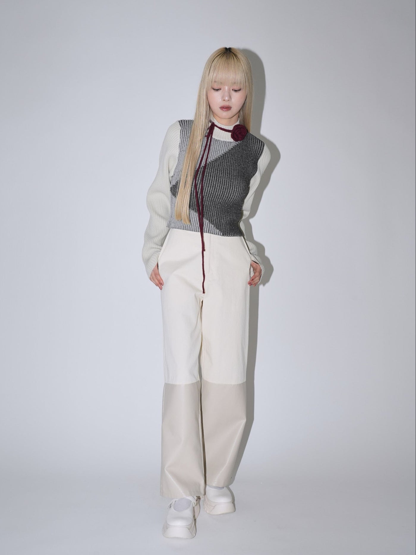 フェイクレザー ワイドパンツ 大人カジュアル レディース Uenui