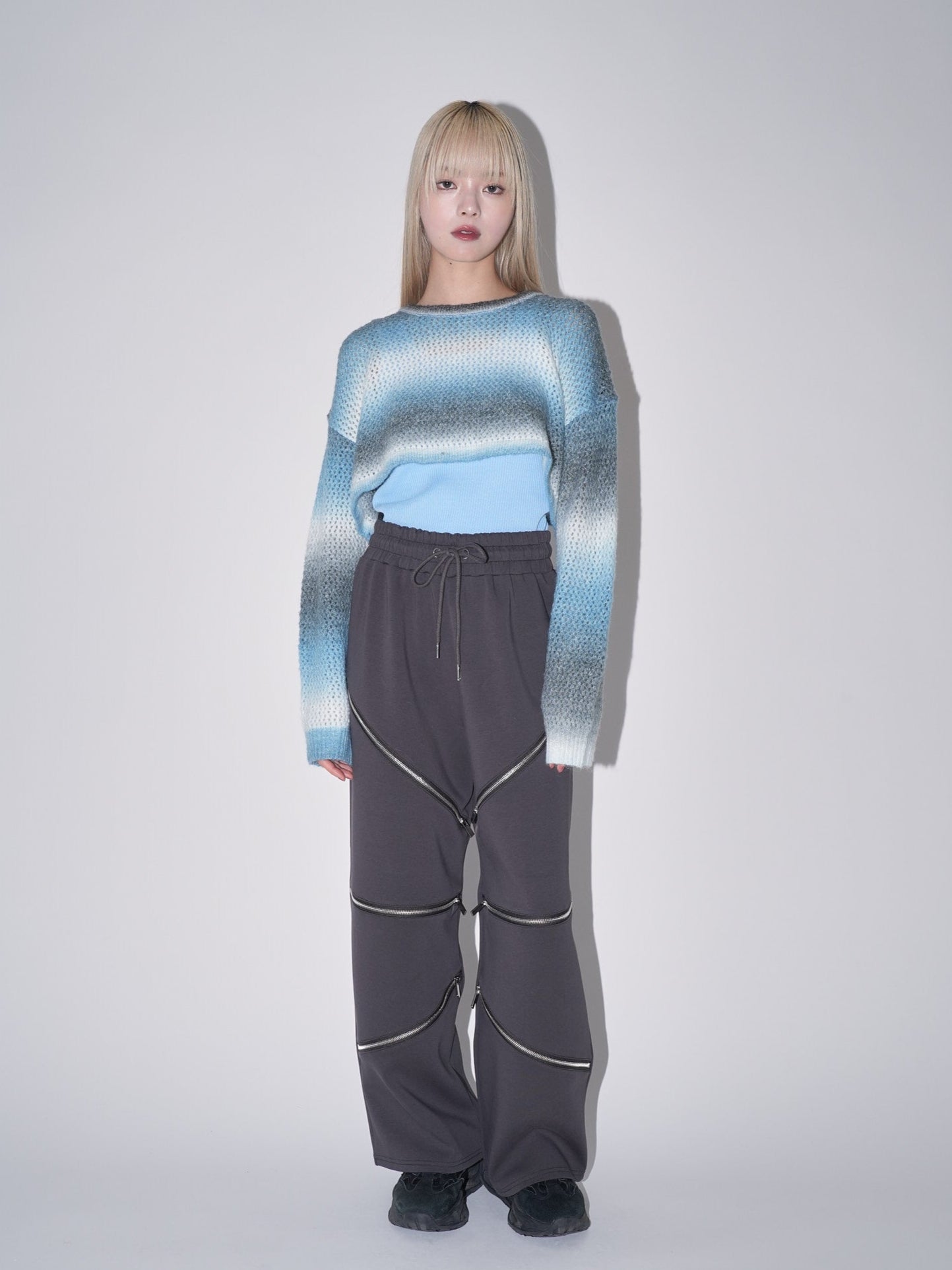 random zip pants