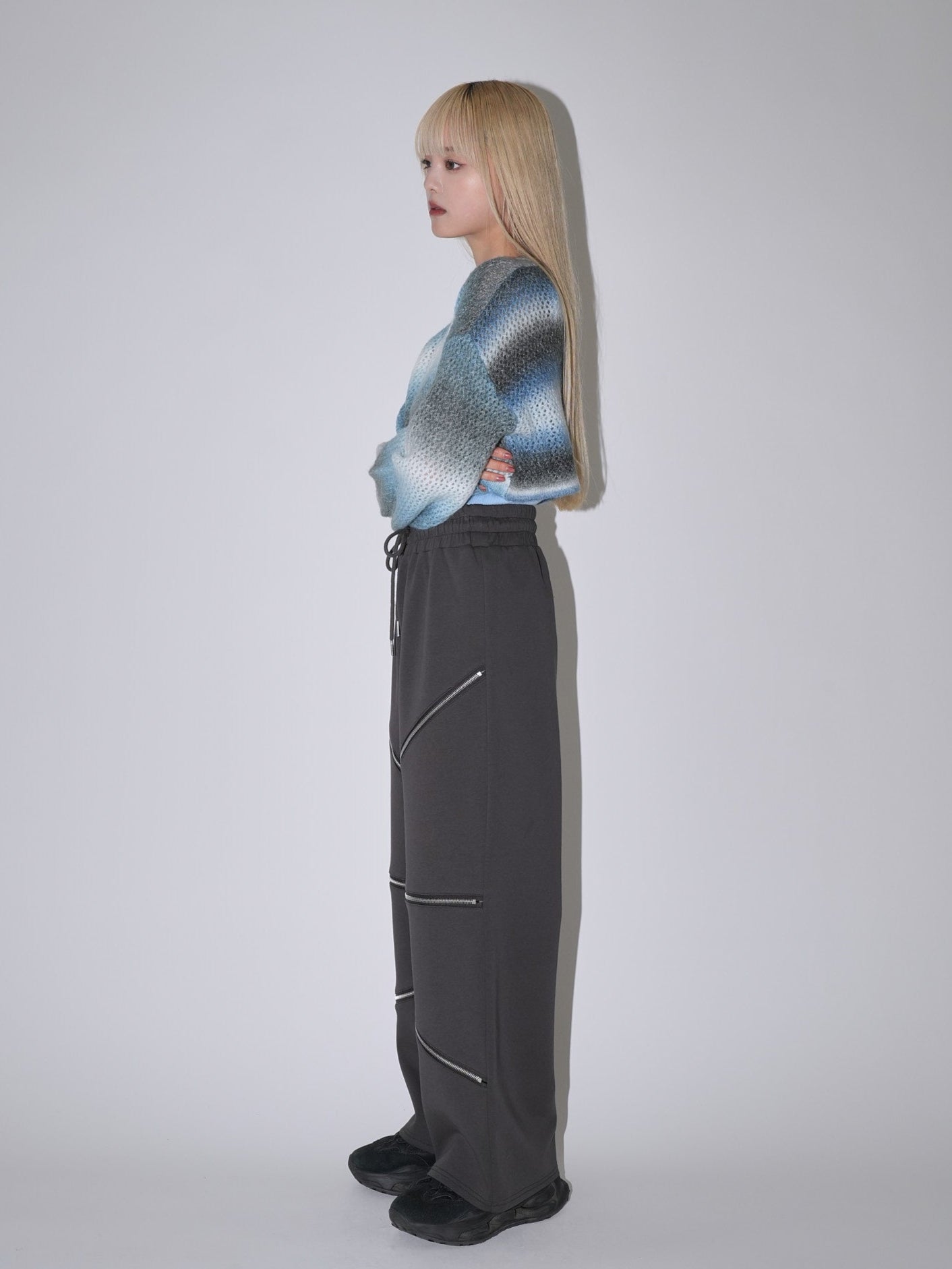 random zip pants