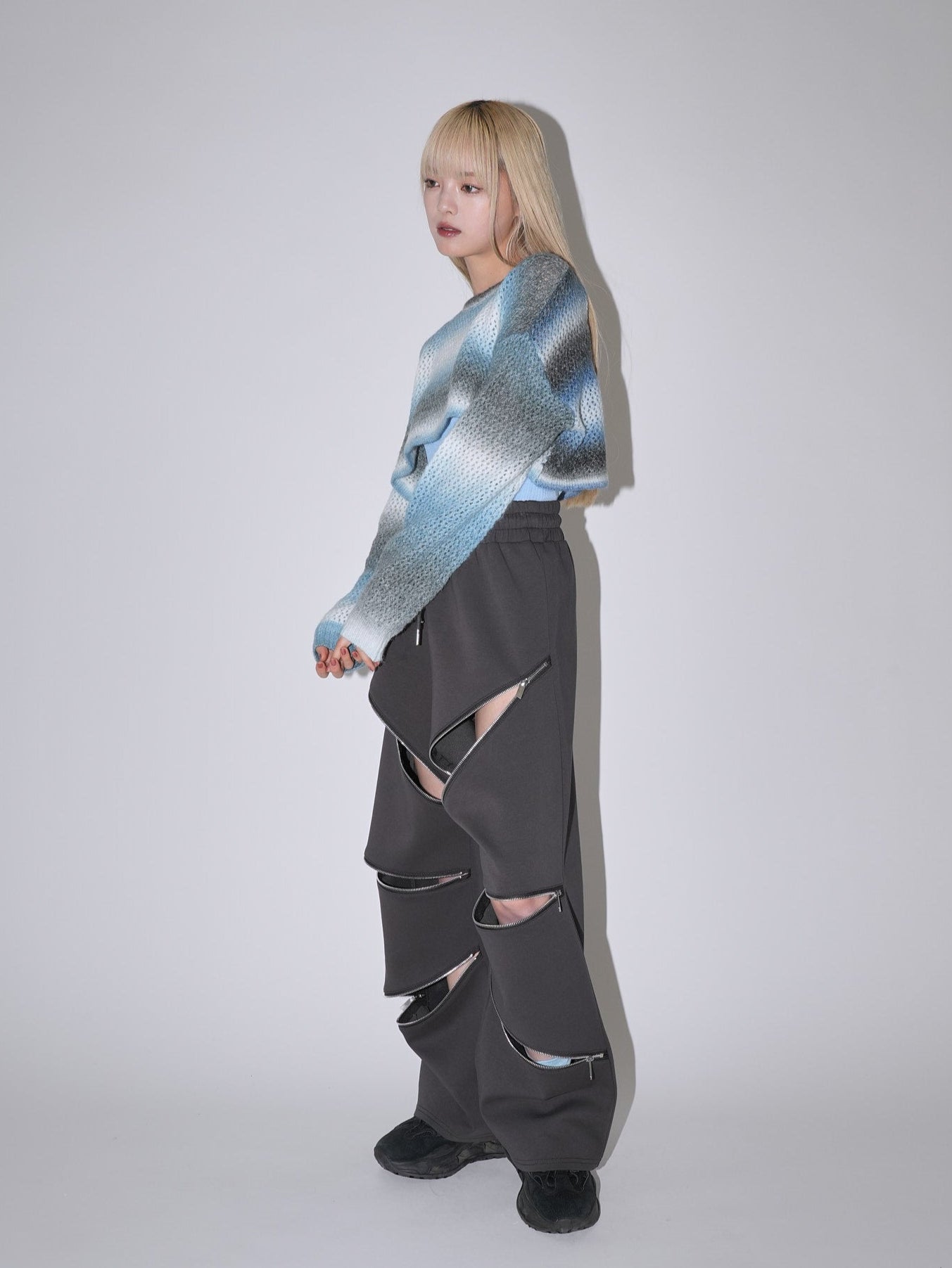 random zip pants