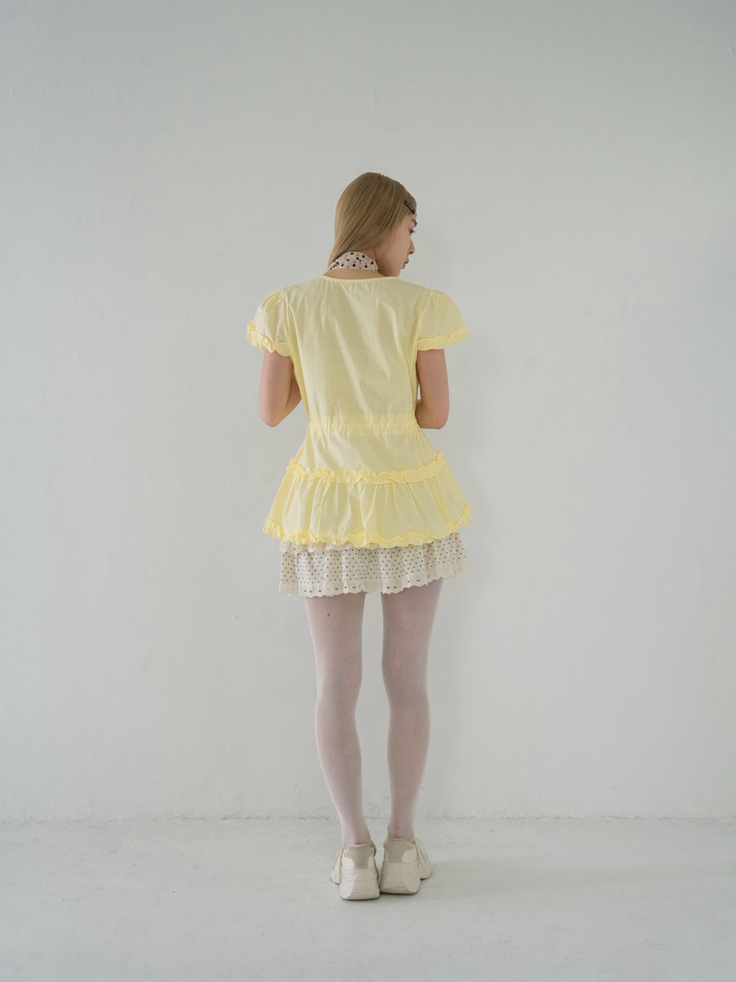 hem frill blouse