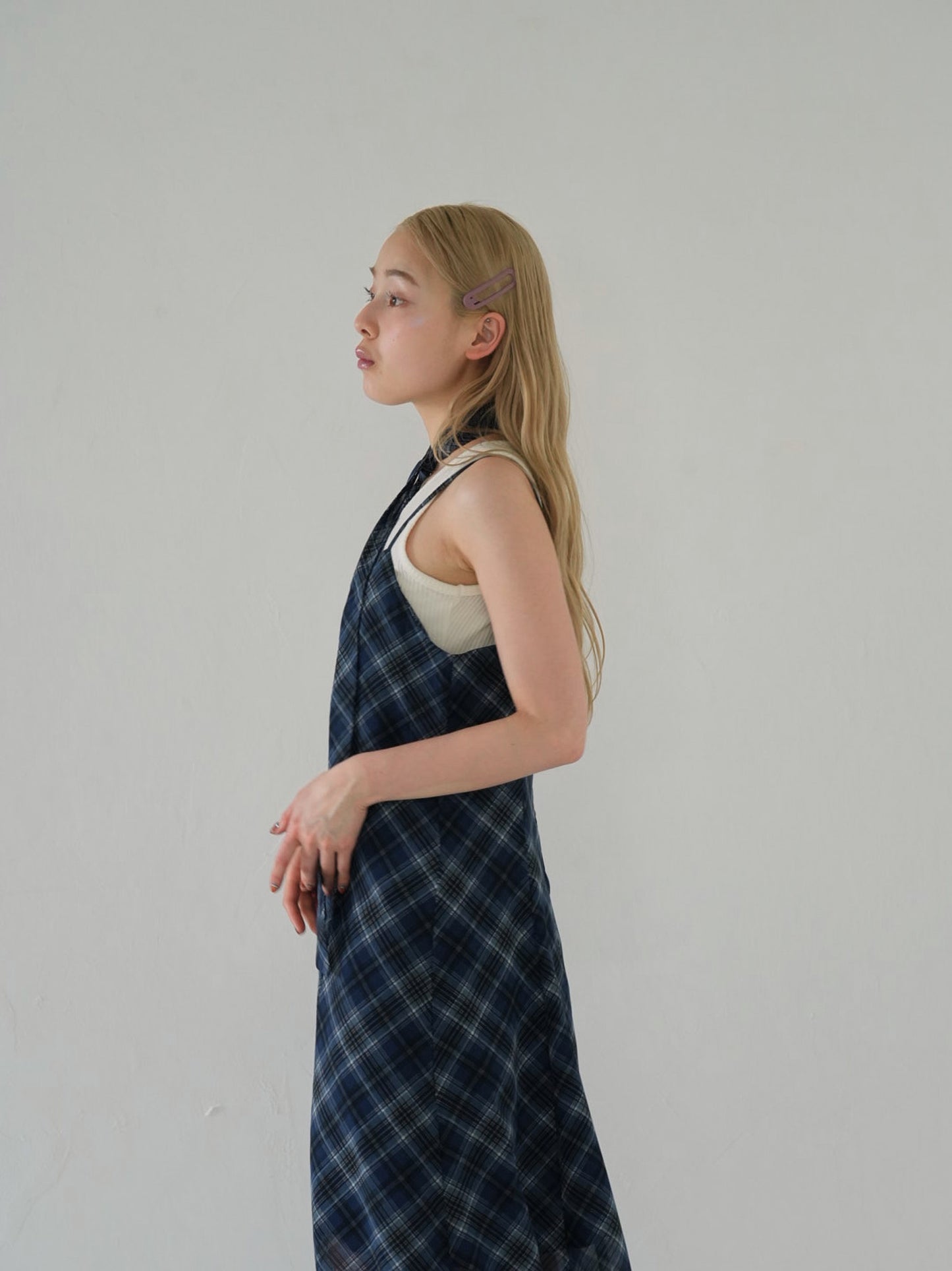 tie set check cami one piece