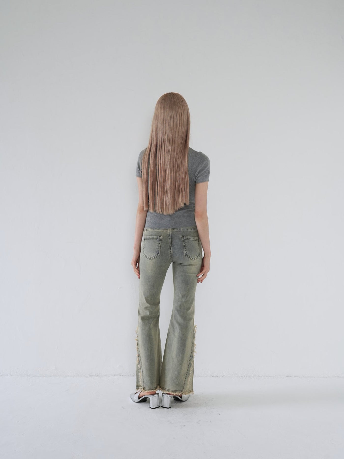side damage flare pants