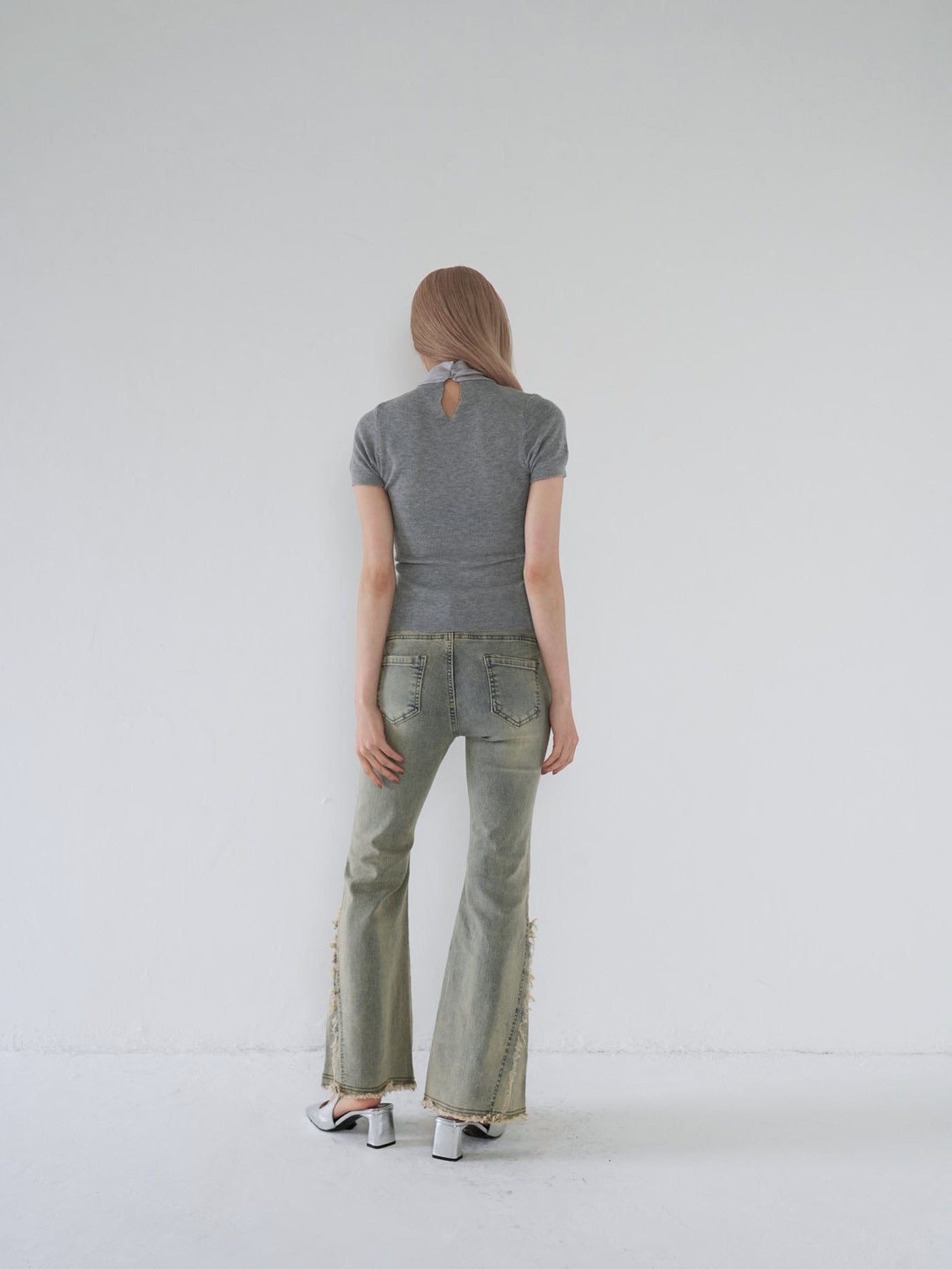 side damage flare pants