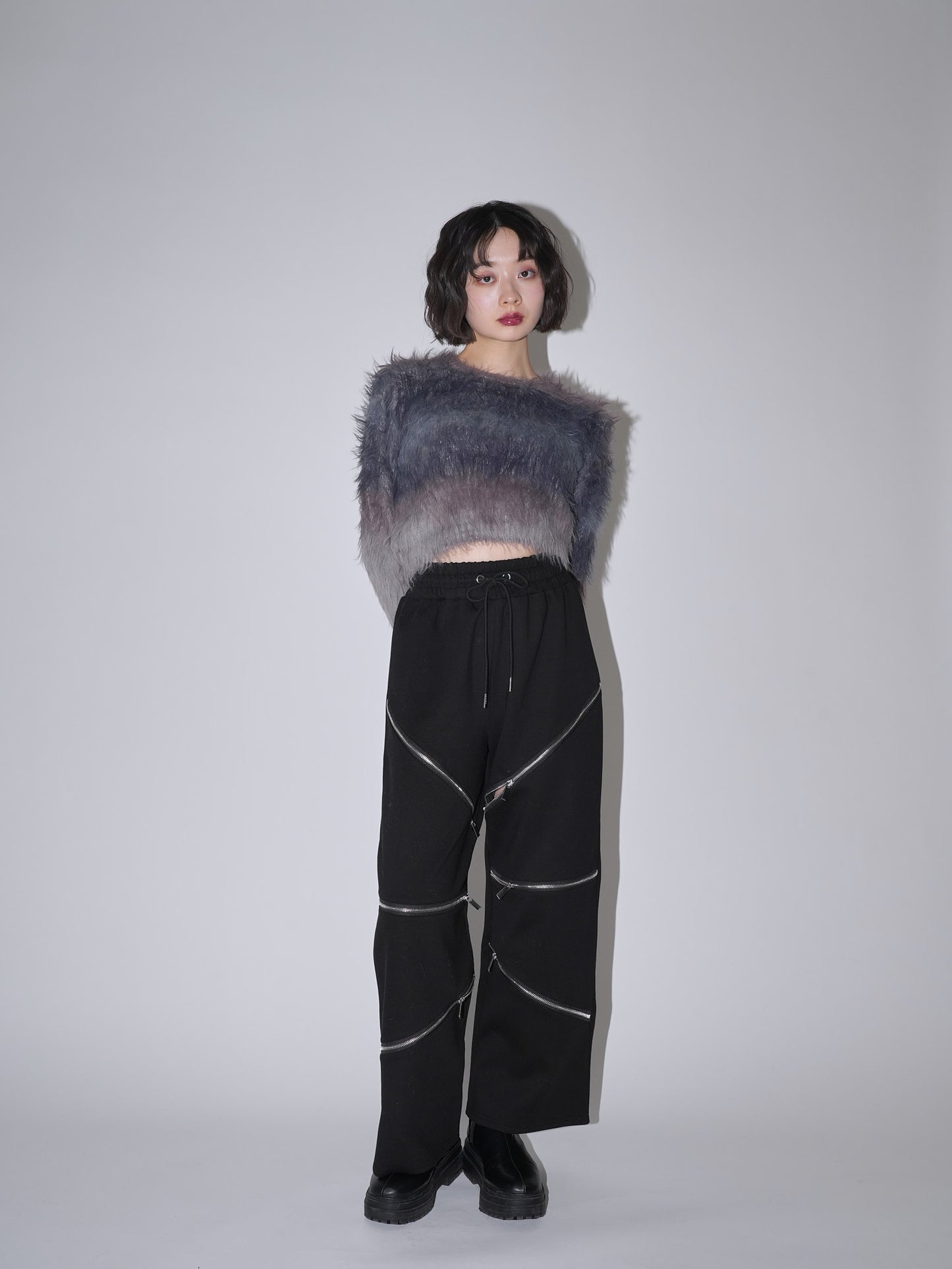 random zip pants