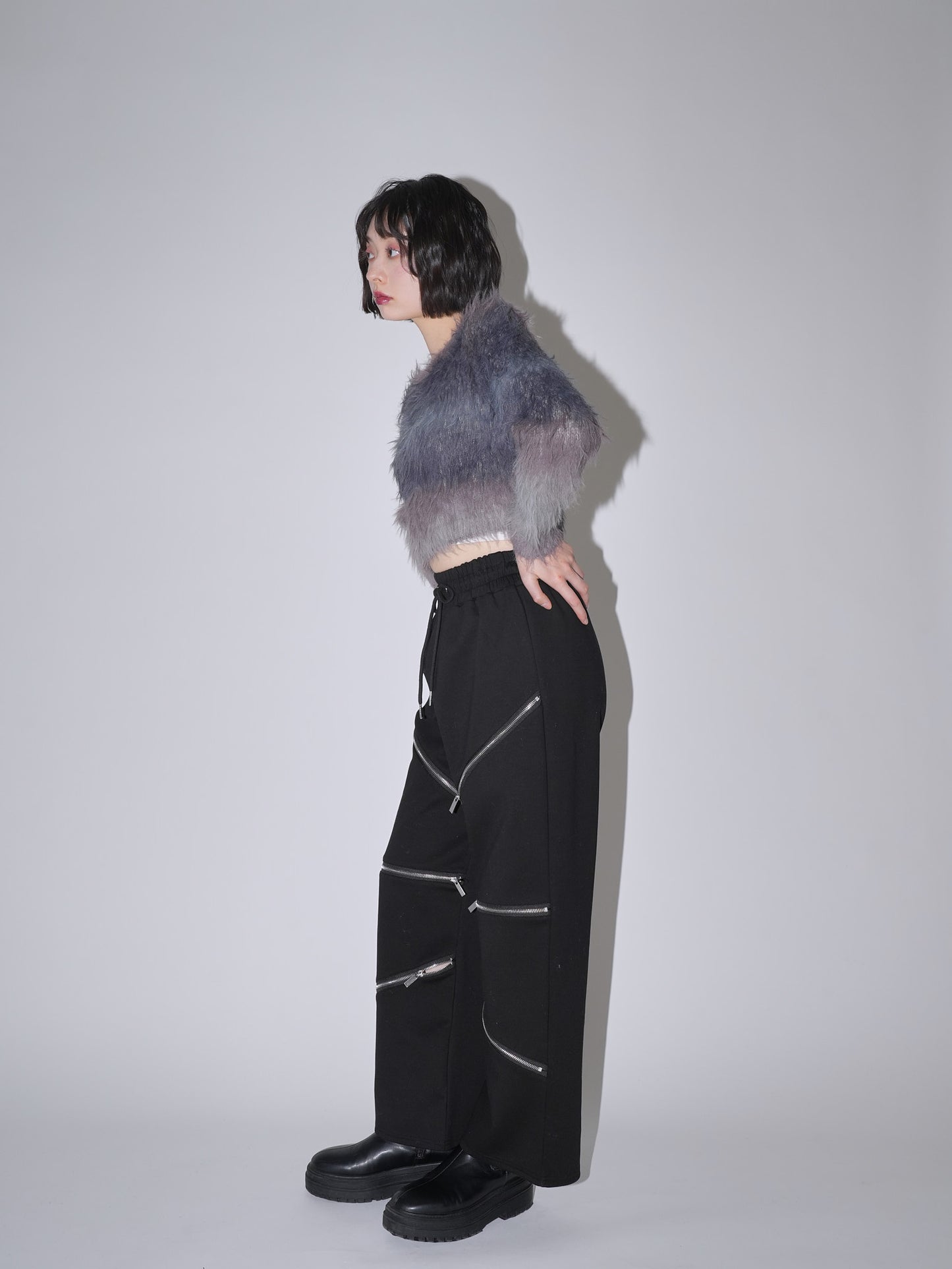 random zip pants