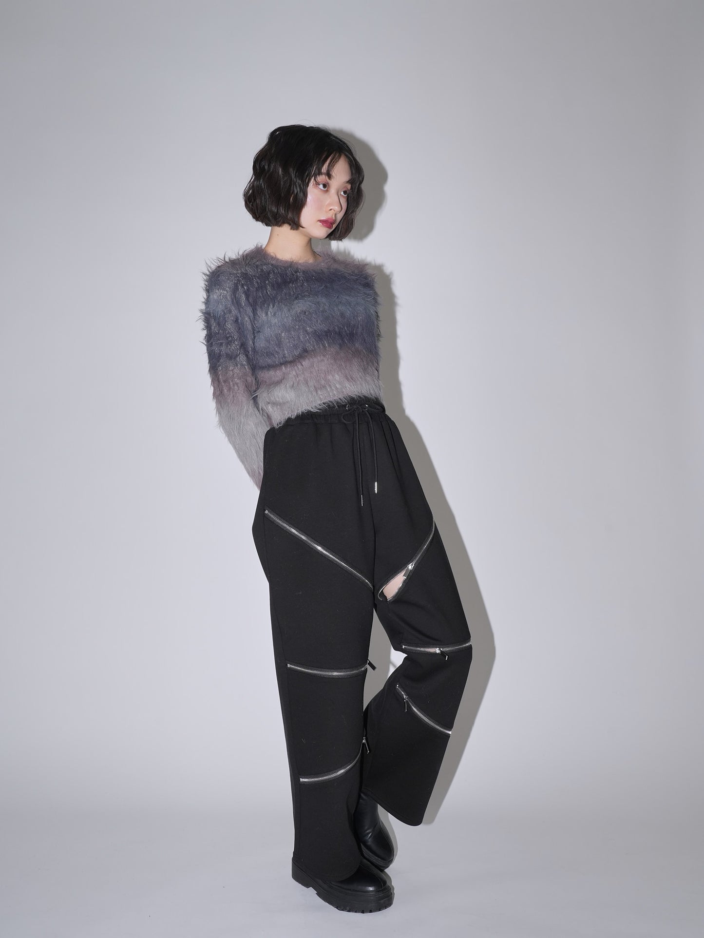 random zip pants