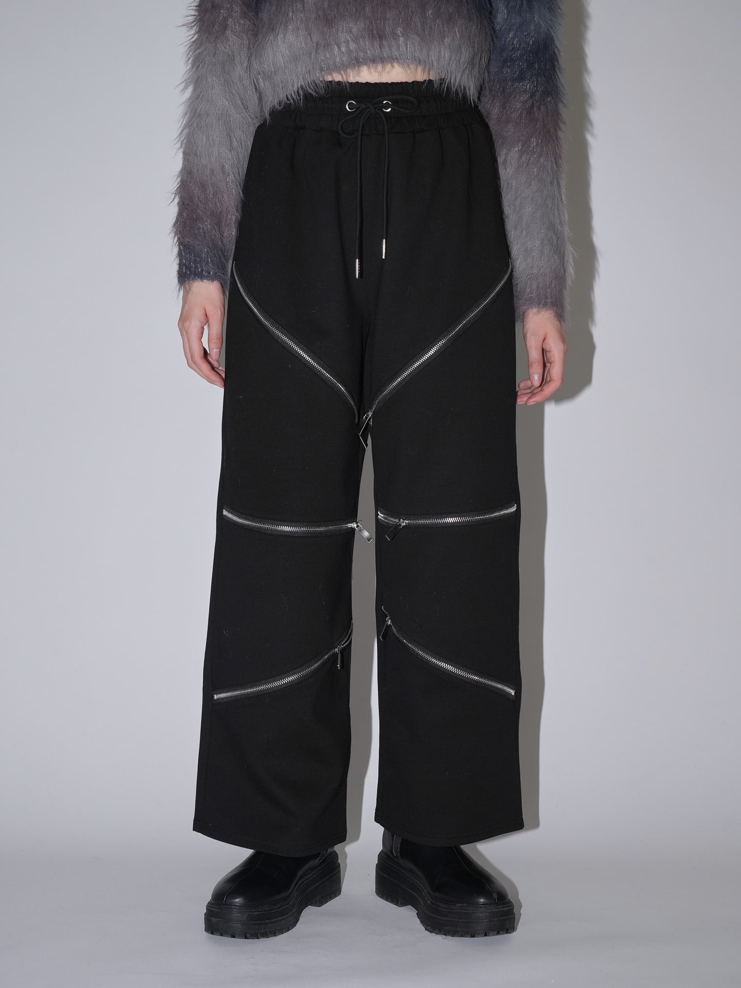random zip pants