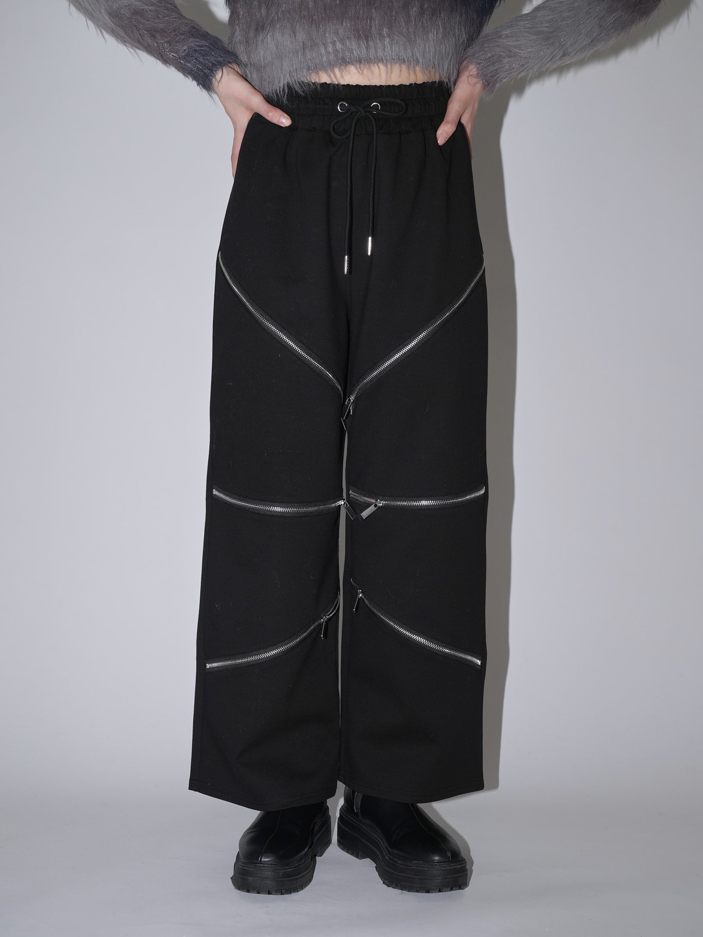 random zip pants