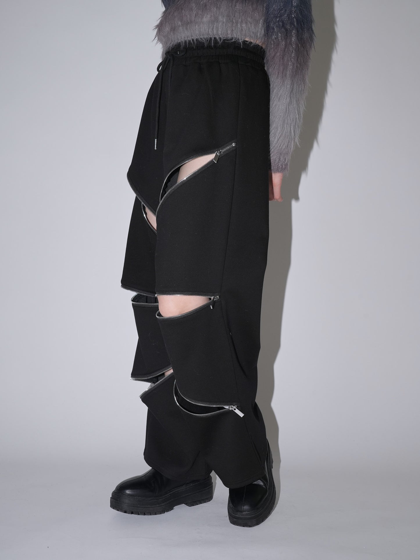 random zip pants