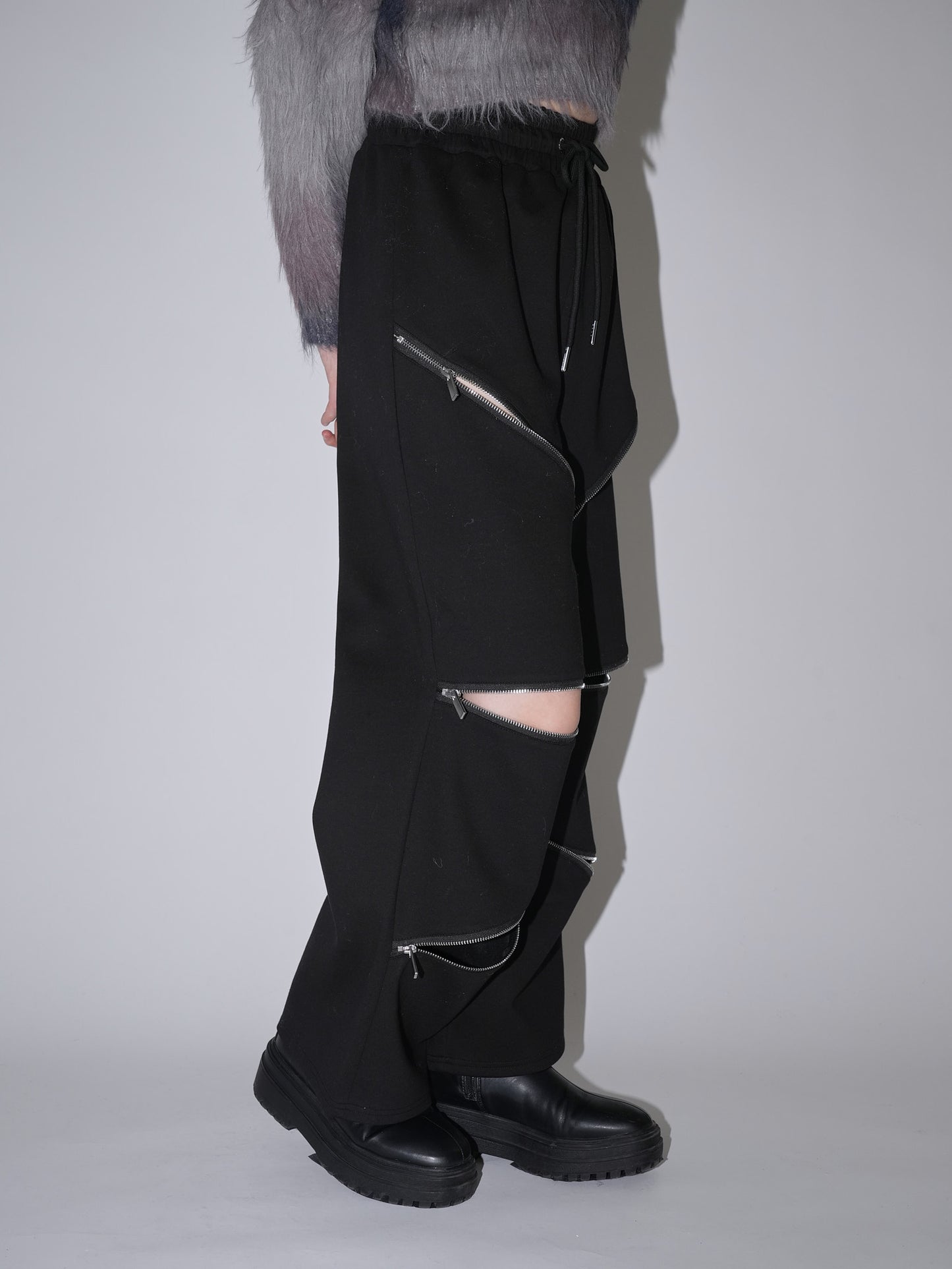 random zip pants