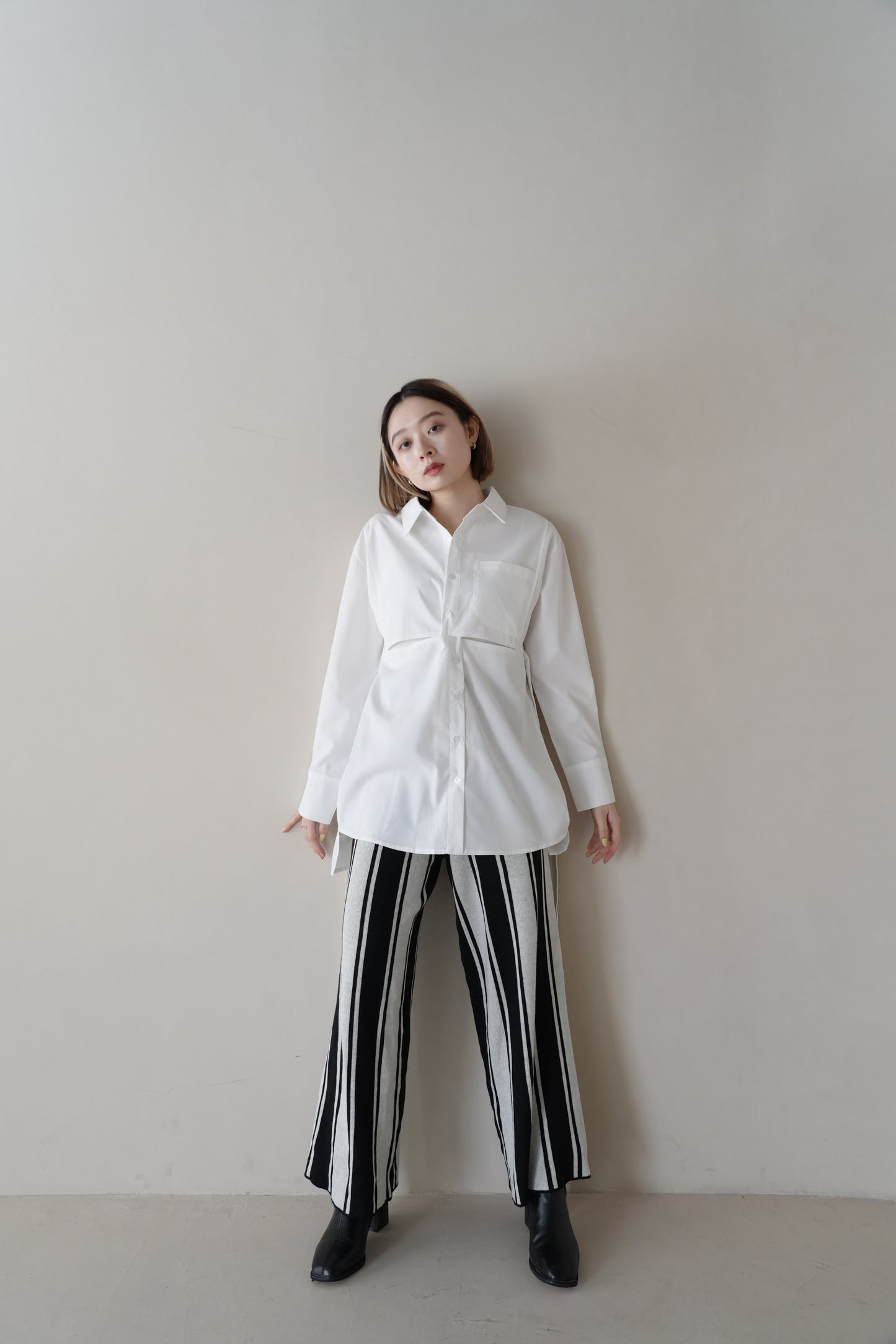 center slit shirt
